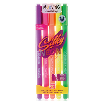 BOLIGRAFO COLOR X 5 TINTA GEL NEON