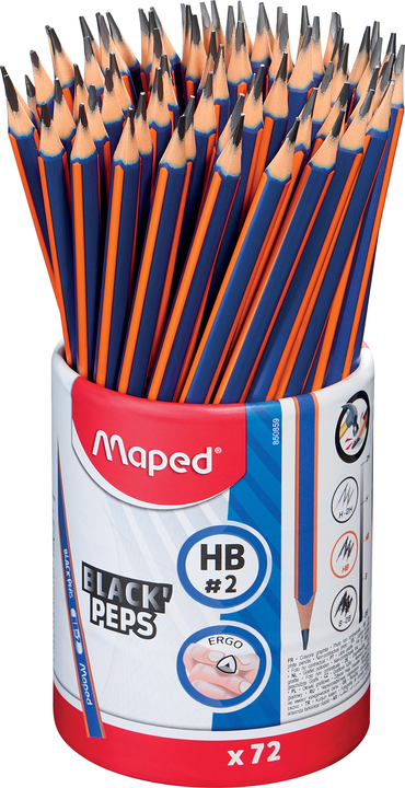 LAPIZ NEGRO MAPED CAJA X 72