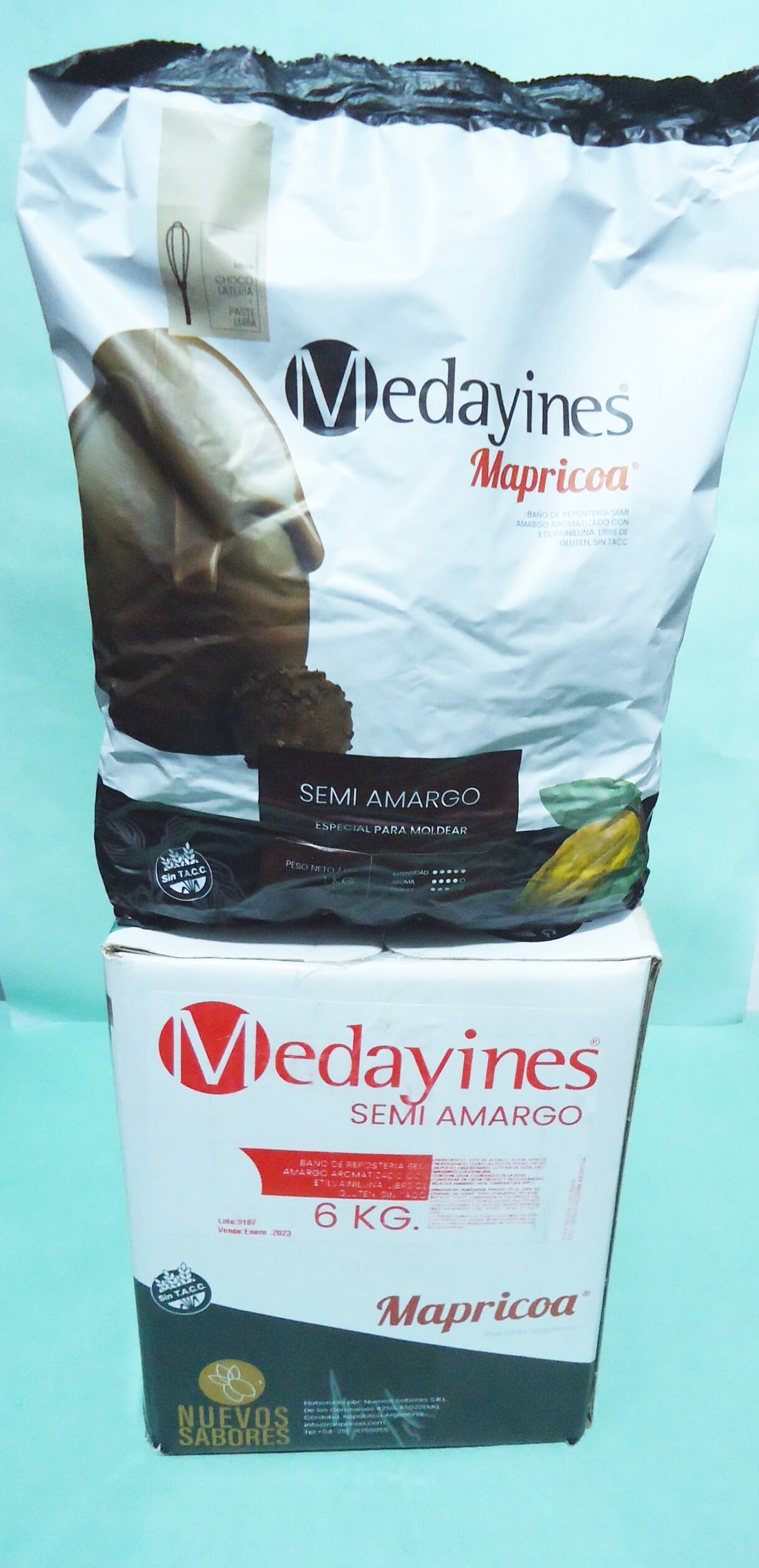 CHOCOLATE MAPRICOA x  3KG SEMI AMARGO