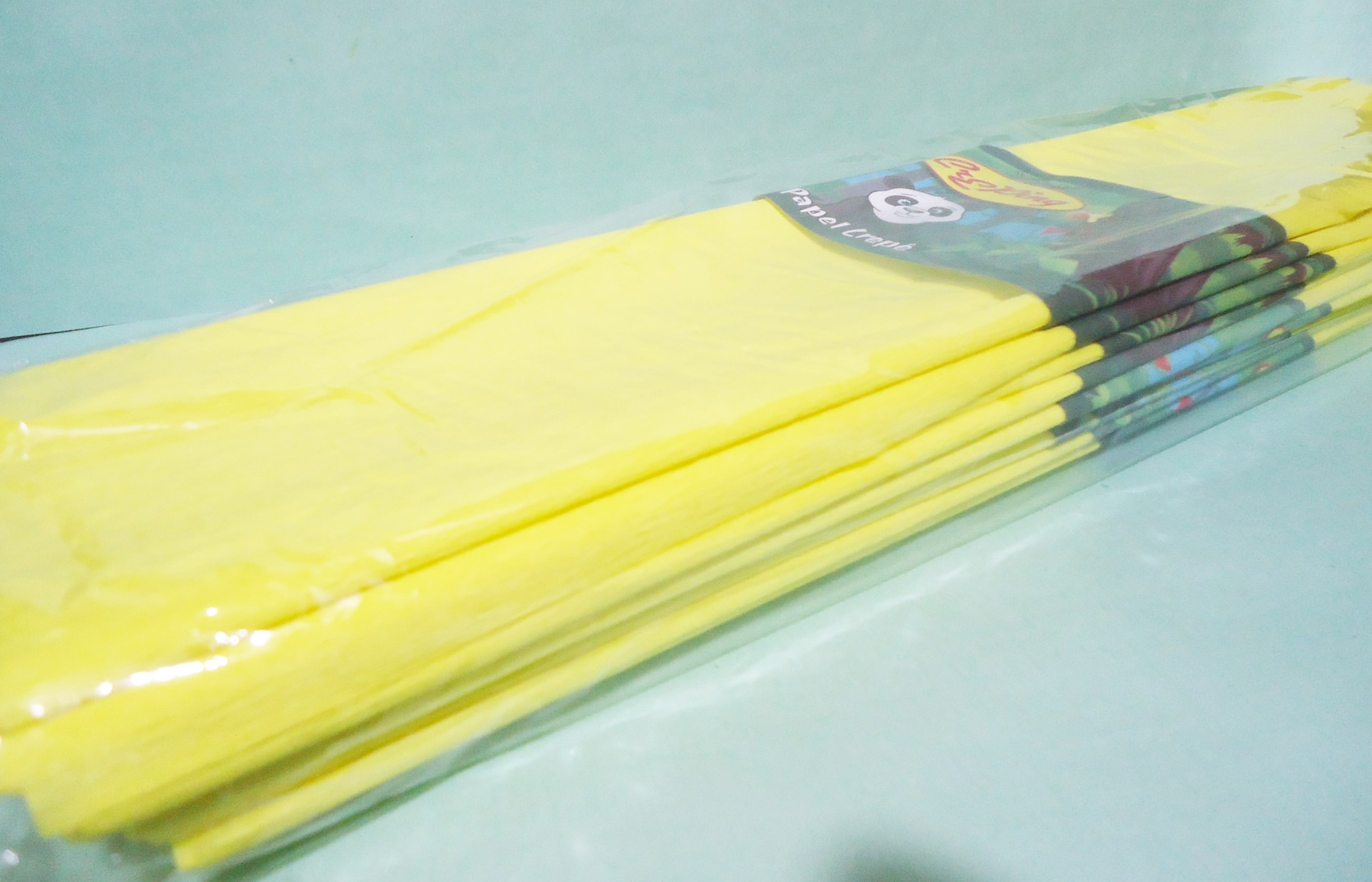 PAPEL CREPE PACK X10 AMARILLO