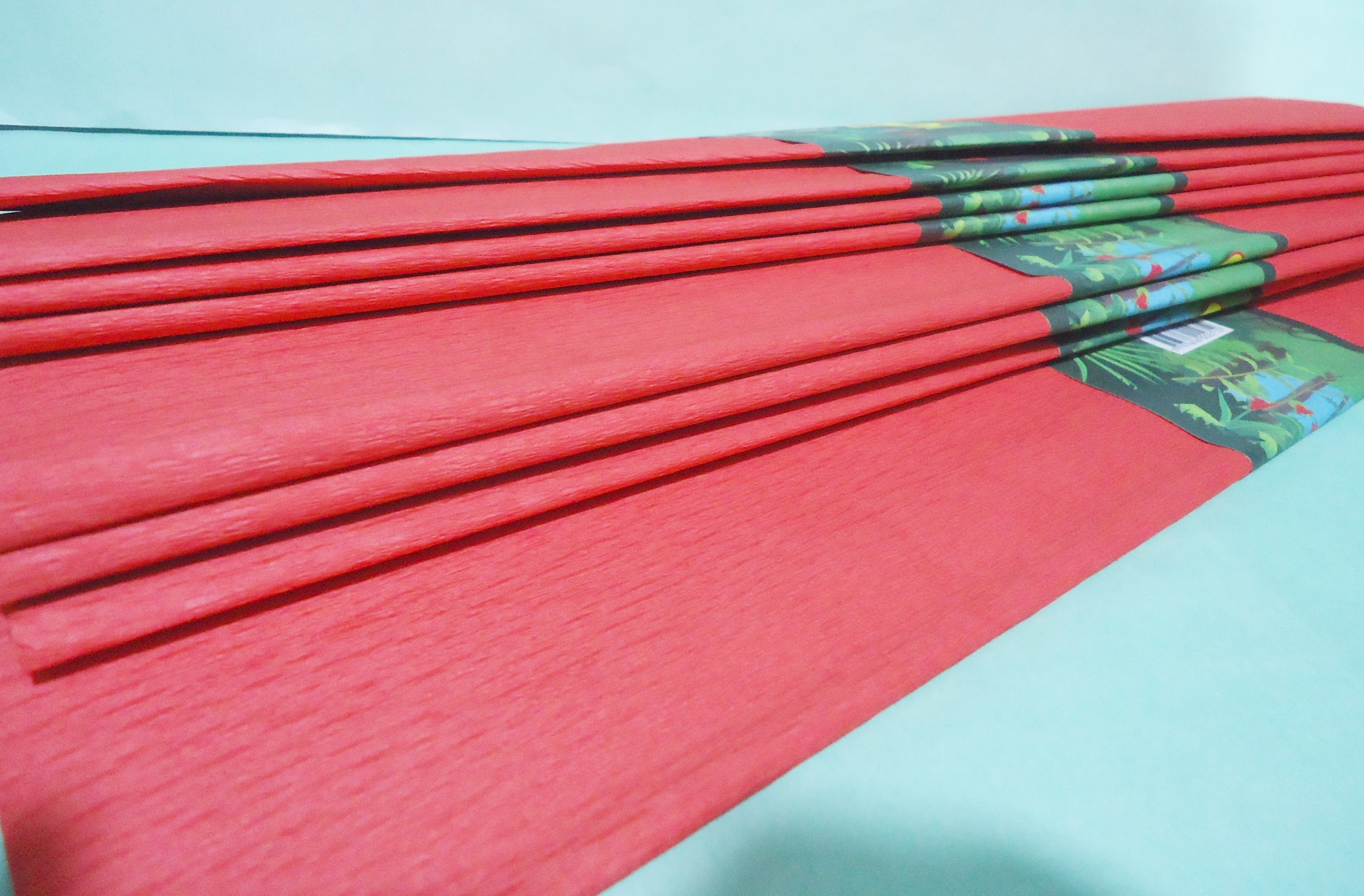 PAPEL CREPE PACK X10 ROJO