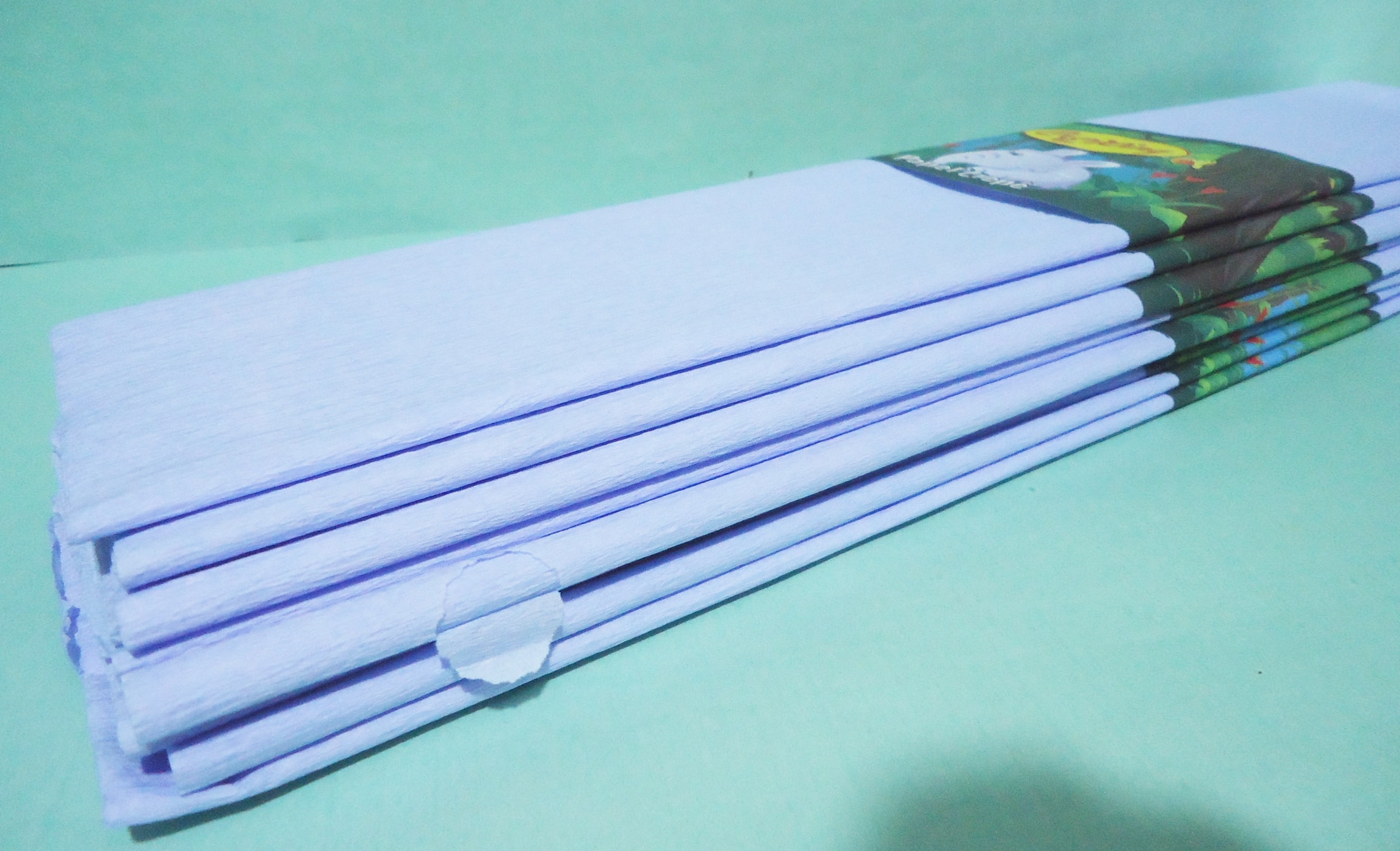 PAPEL CREPE PACK X10 PASTEL CELESTE