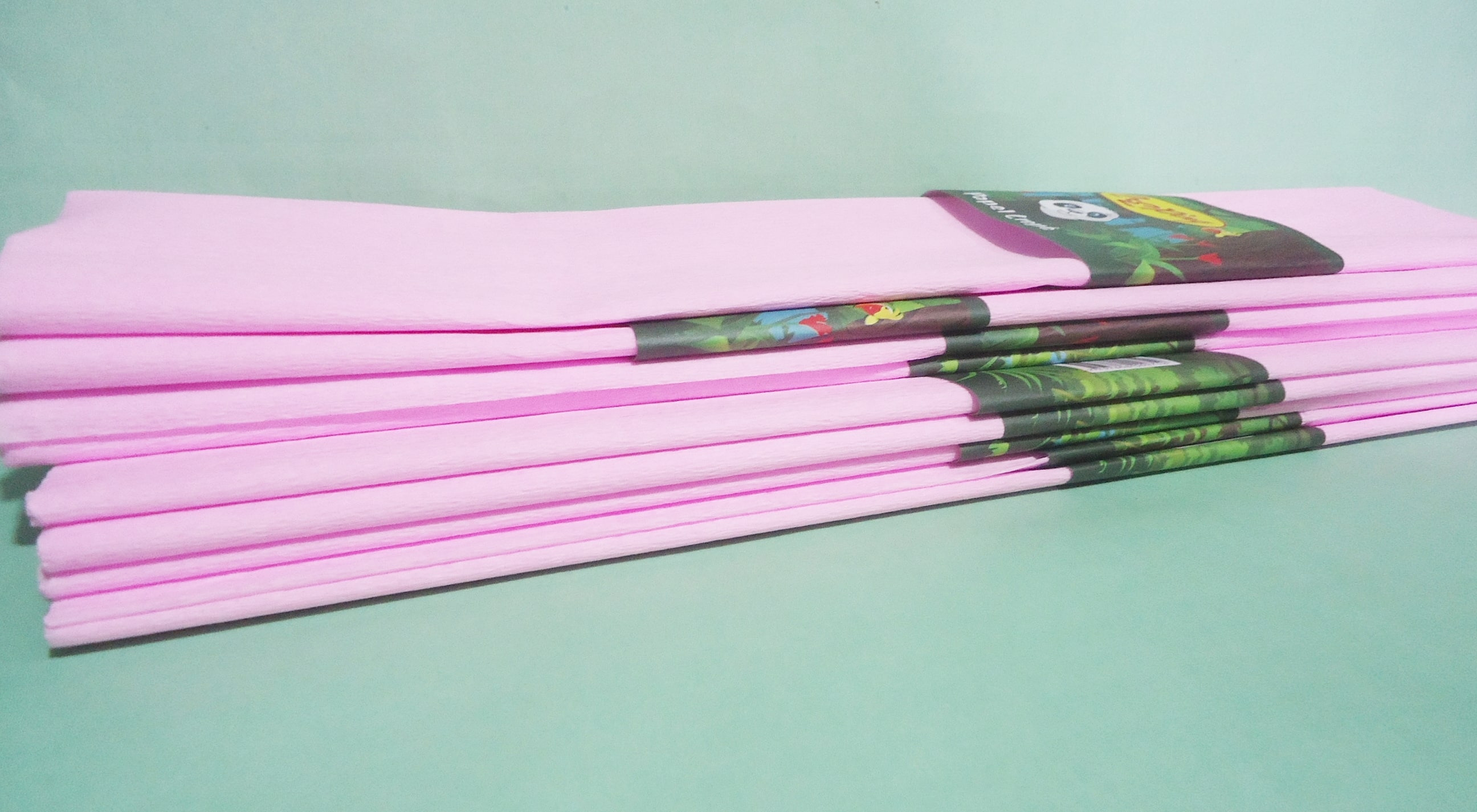 PAPEL CREPE PACK X10 PASTEL ROSA