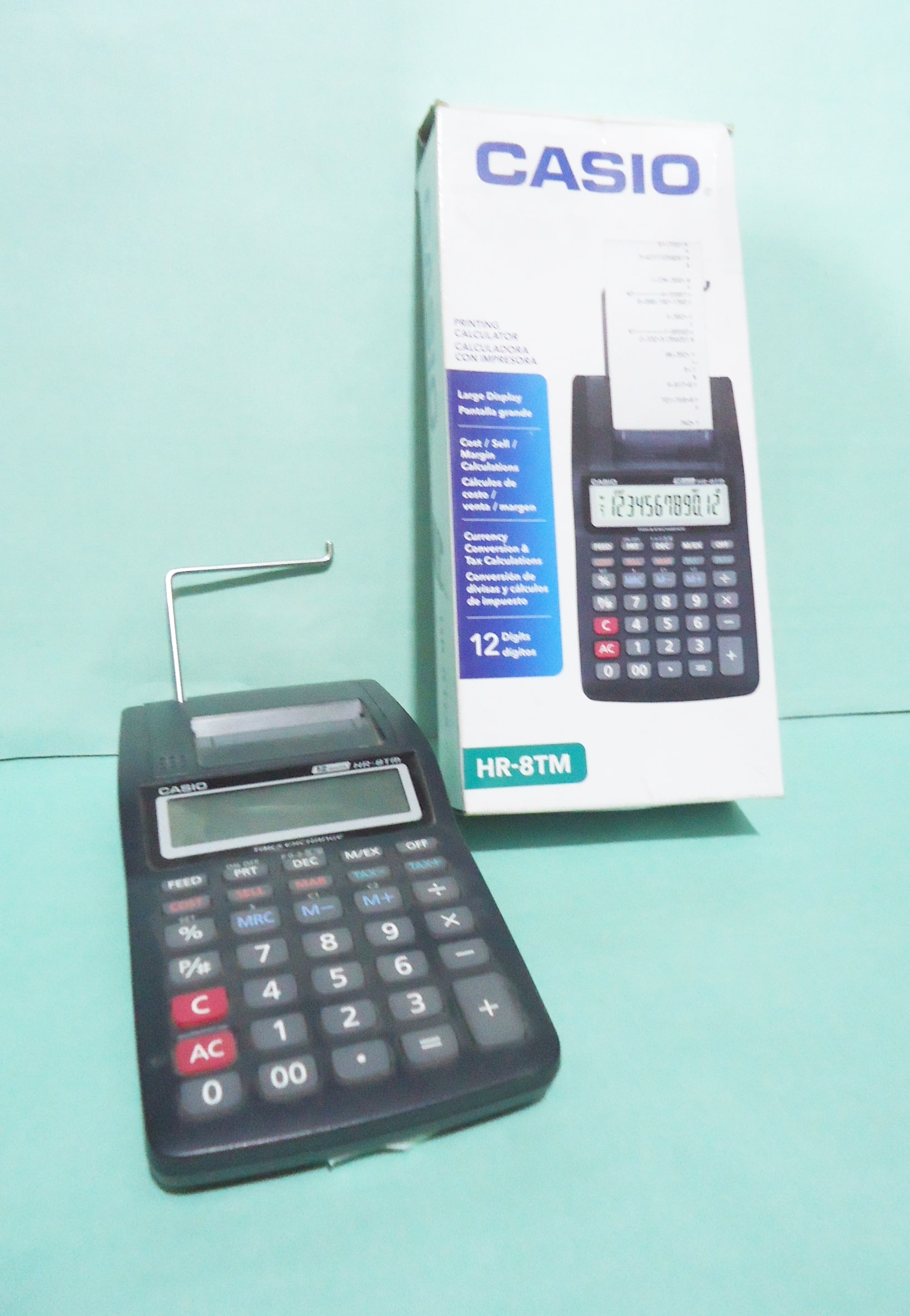 CALCULADORA CASIO HR8RC MIN IMPRESORA12D