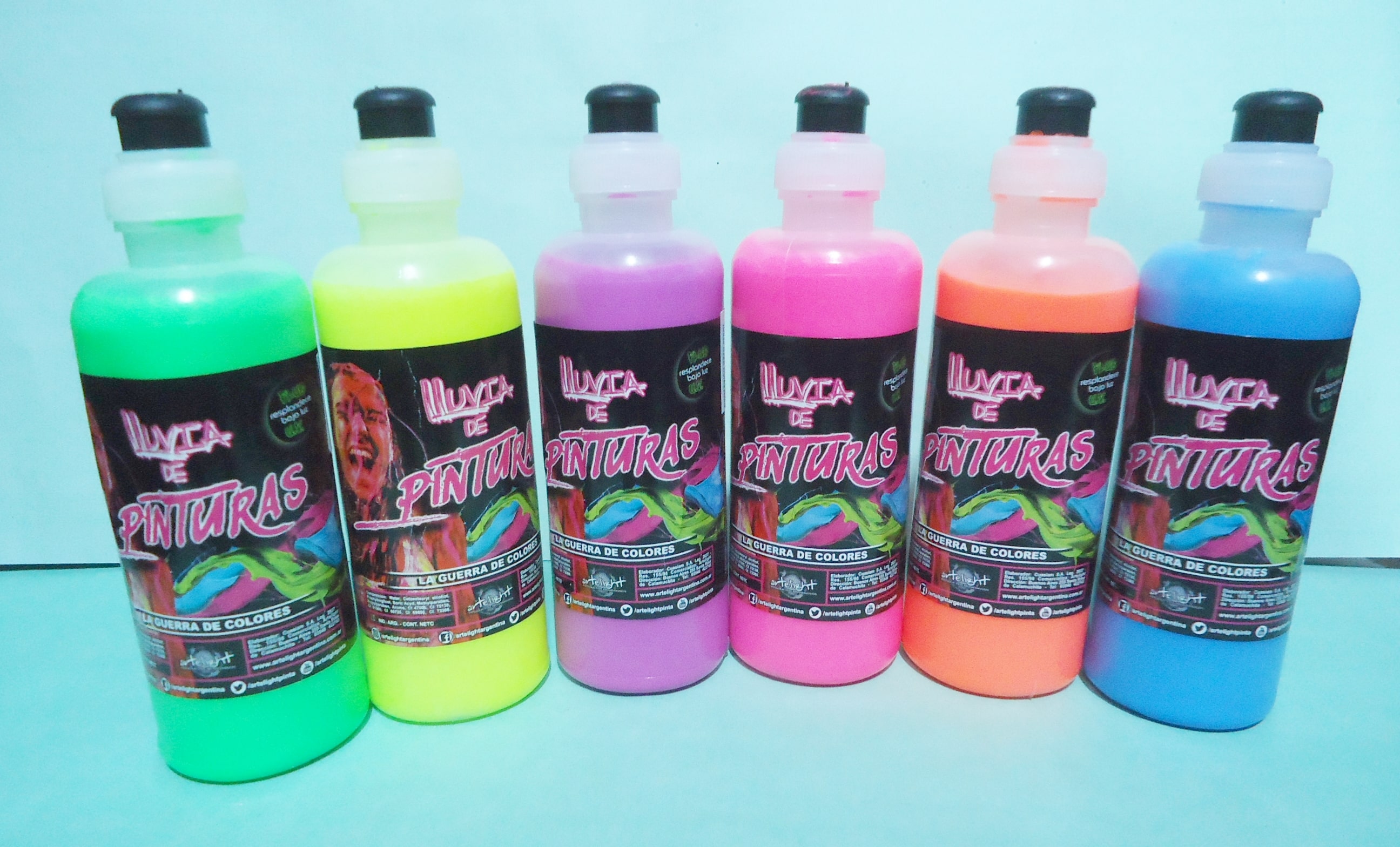 PINTURA PARA EL CUERPO 250 ML x6