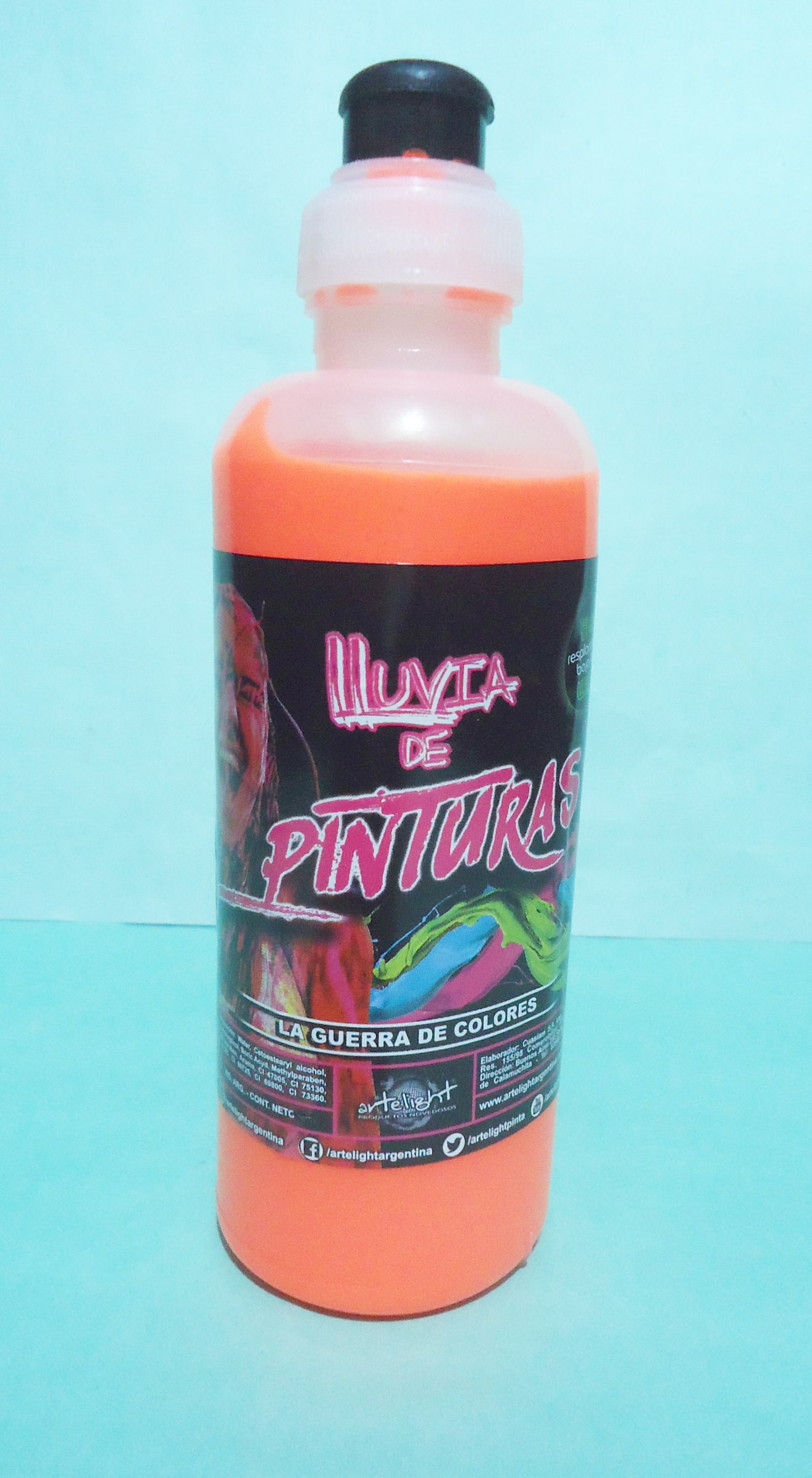 PINTURA PARA EL CUERPO 250 ML NARANJA