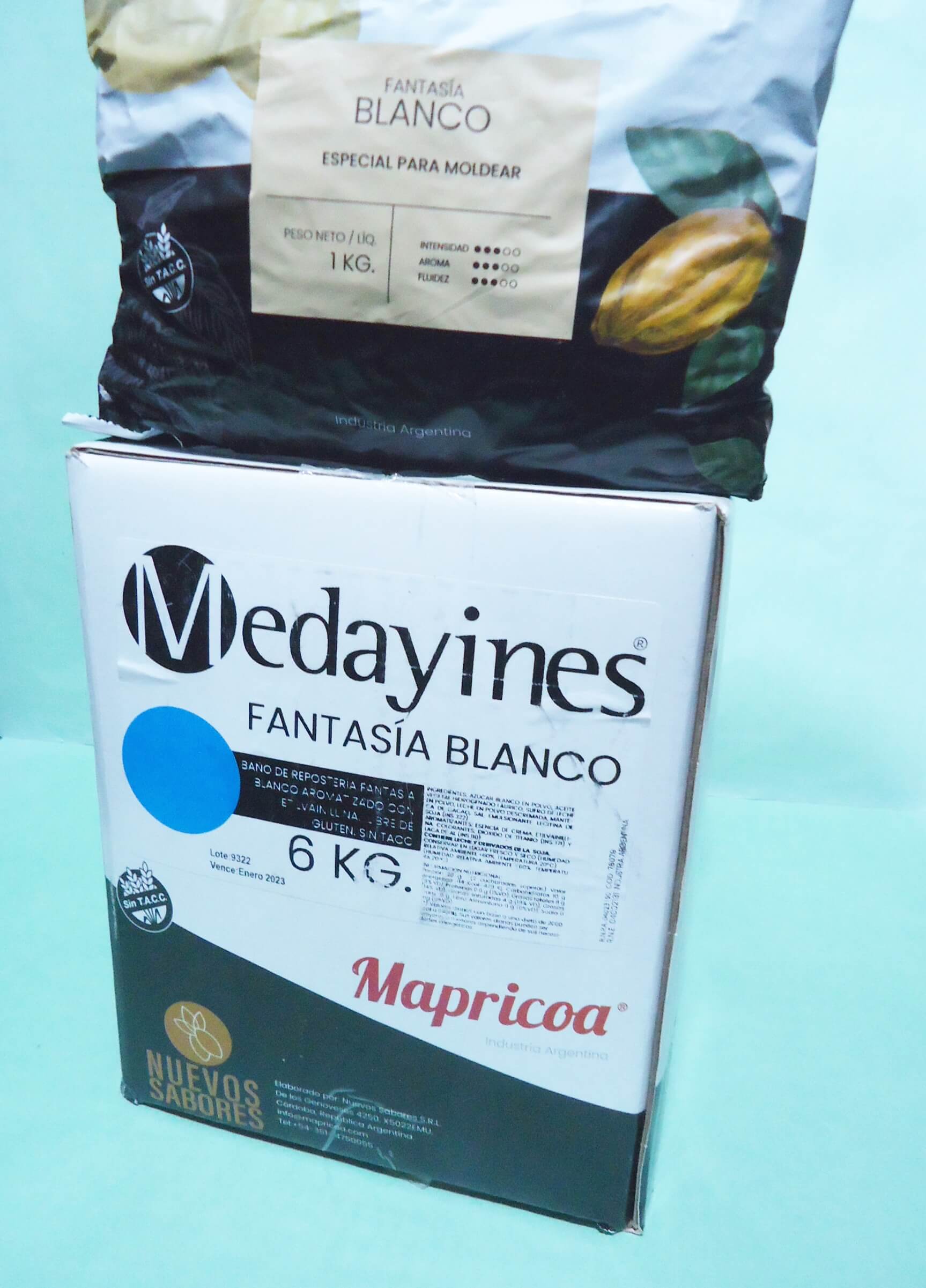 CHOCOLATE MAPRICOA x  3KG BLANCO