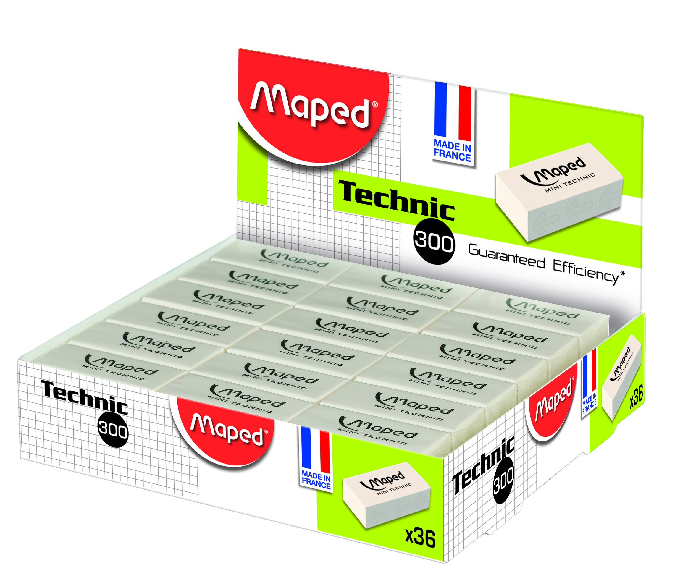 GOMA LAPIZ MAPED MINI TECHNIC CAJA X36