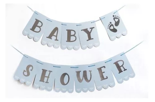 BANDERIN BABY SHOWER CELESTE PASTEL G.M