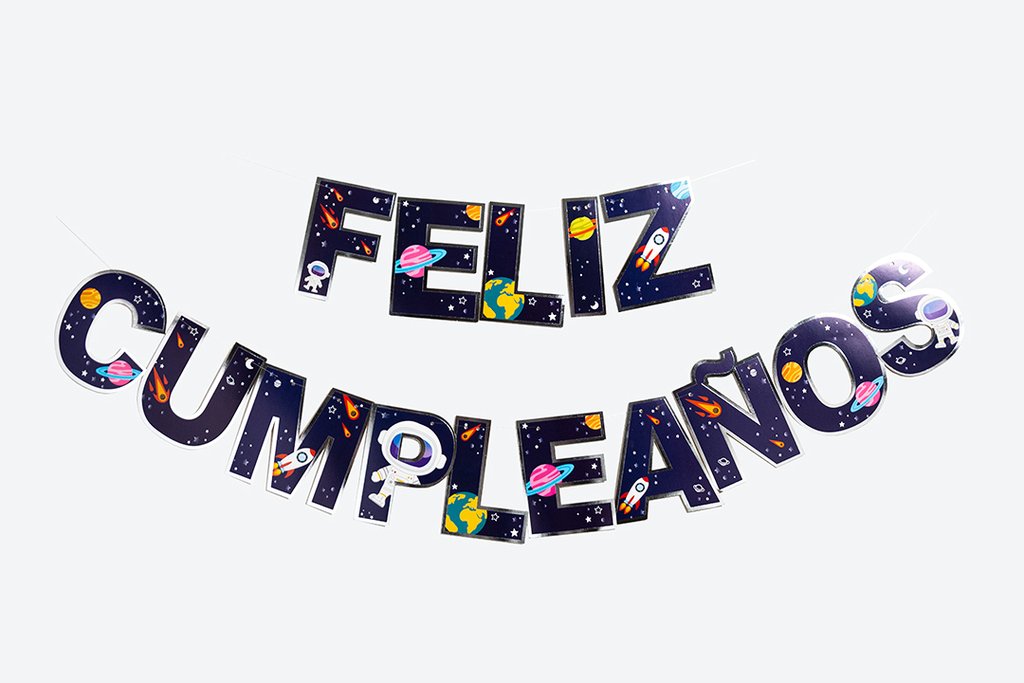 BANDERIN FELIZ CUMPLEAÑOS ESPACIO G.M