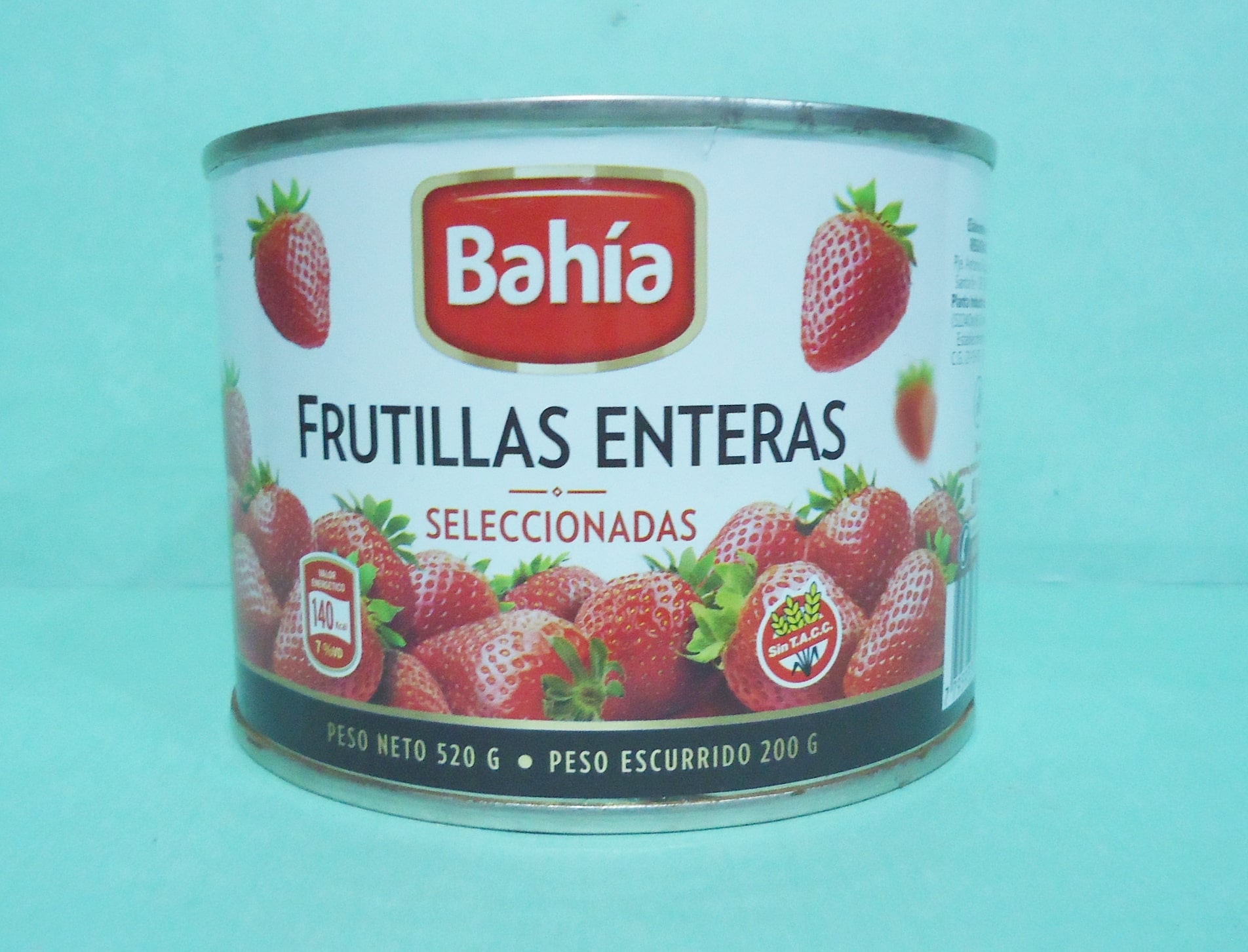 FRUTILLAS ENTERAS EN LATA BAHIA x520gr