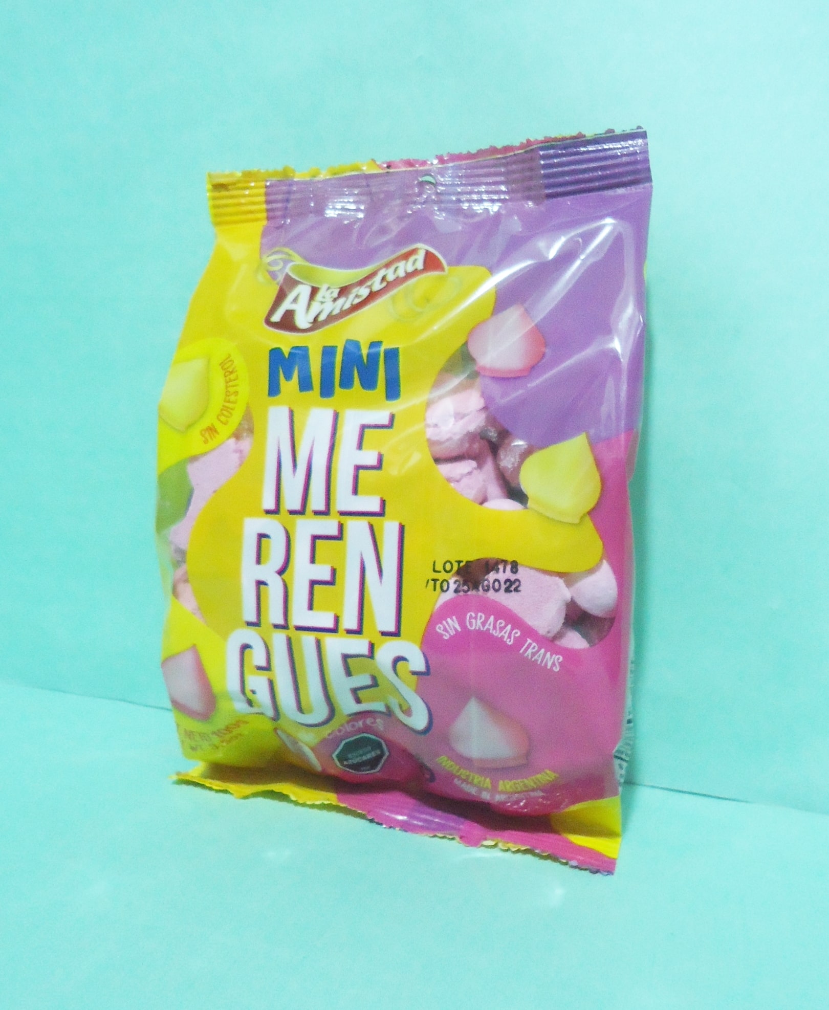 MERENGUE x100gr MINI ROSA AMISTAD