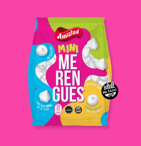 MERENGUE x100gr MINI BLANCO AMISTAD