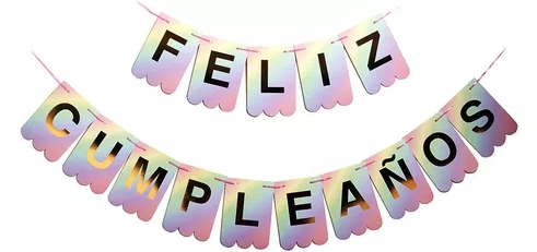 BANDERIN FELIZ CUMPLEAÑOS IRISDCIENTE