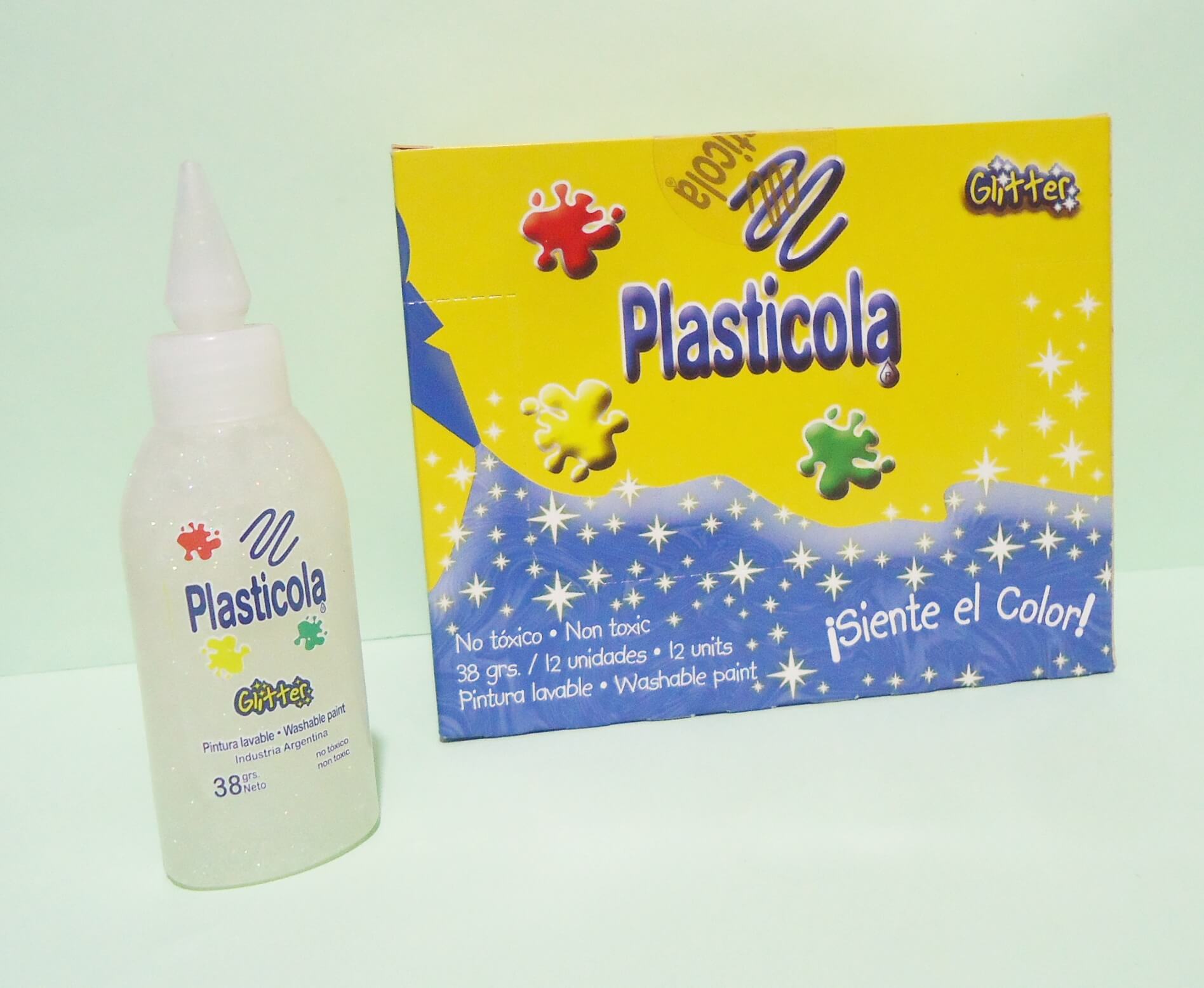 ADHESIVO GLITTER PLASTICOLA x38gr IRIX12