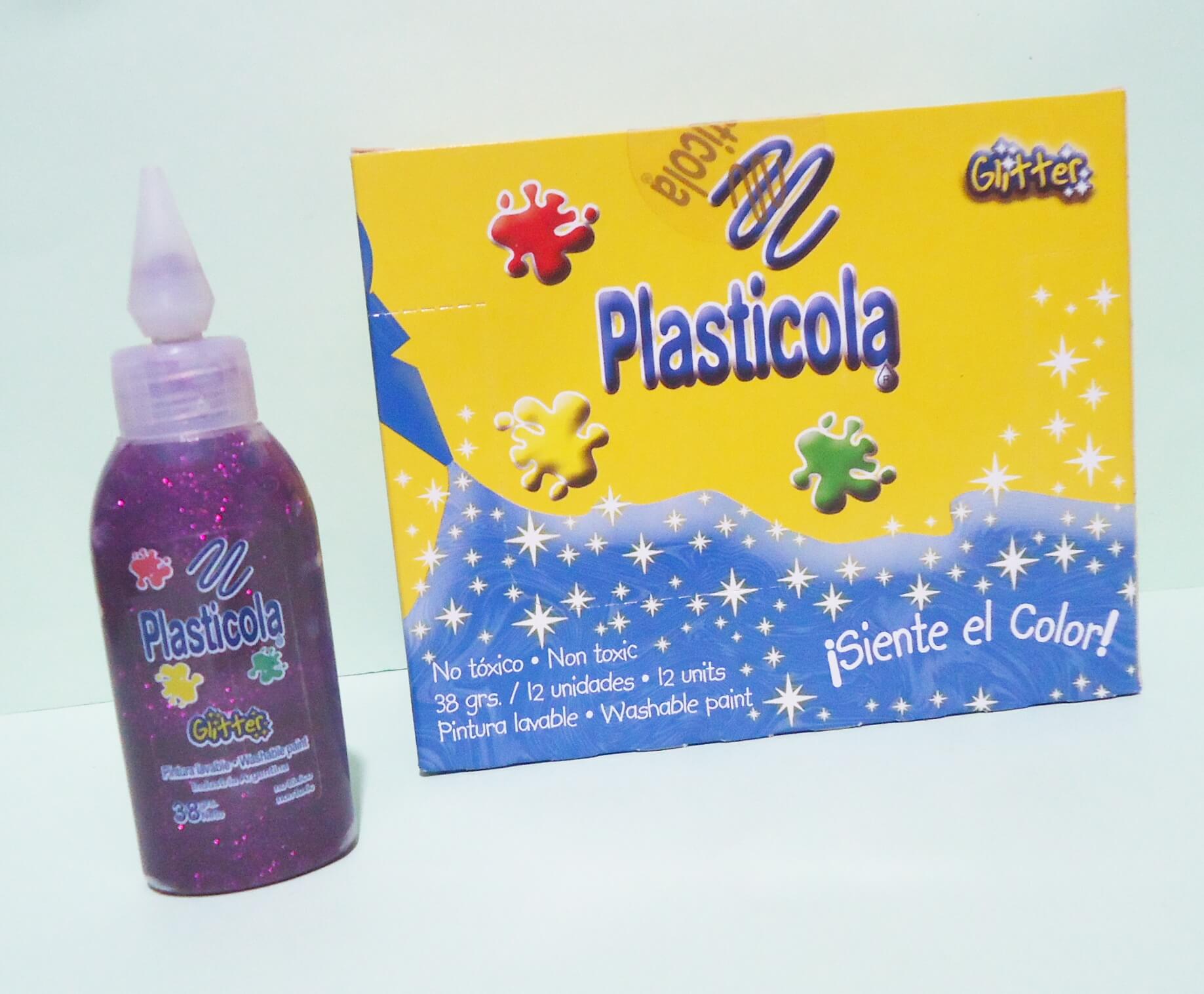 ADHESIVO GLITTER PLASTICOLA x38gr MAGX12