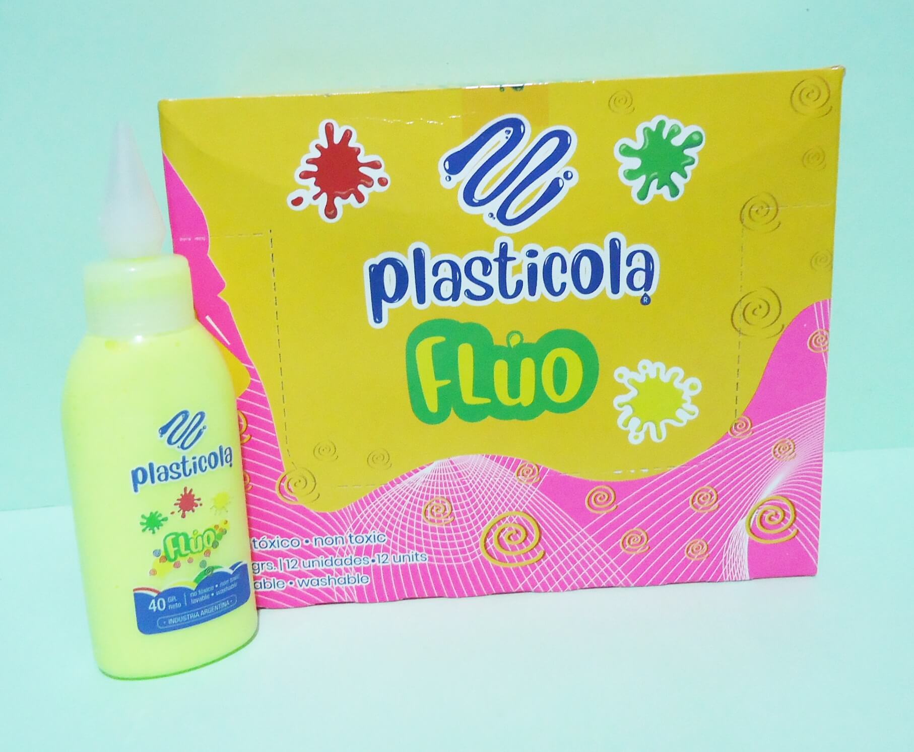 ADHESIVO FLUO PLASTICOLA x40gr AMAR X12