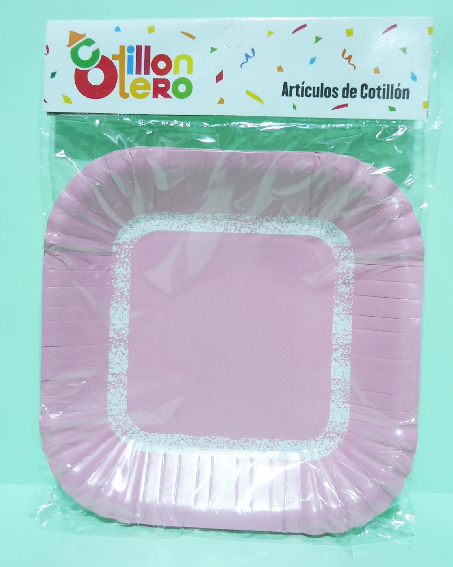 PLATO POLIPAPEL OTERO STAMPI ROSA PAS X8