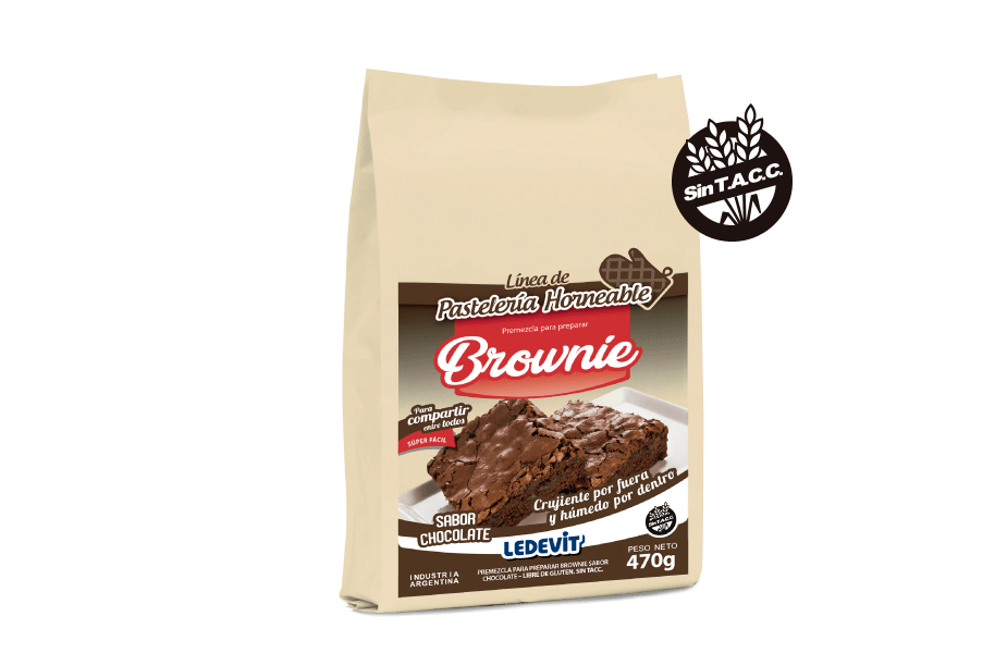 PREMEZCLA BROWNIE LEDEVIT x470gr