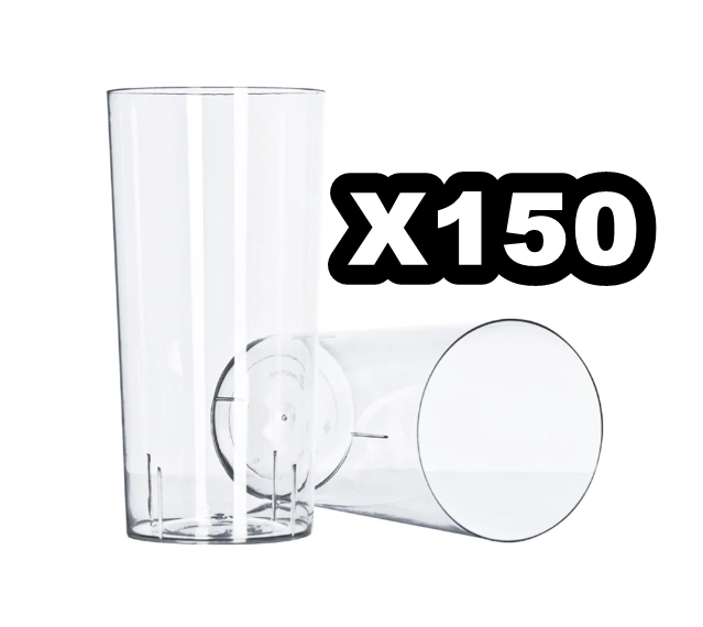 Vasos Plasticos Trago Largo Casino PP Boyano x100 - Papelera