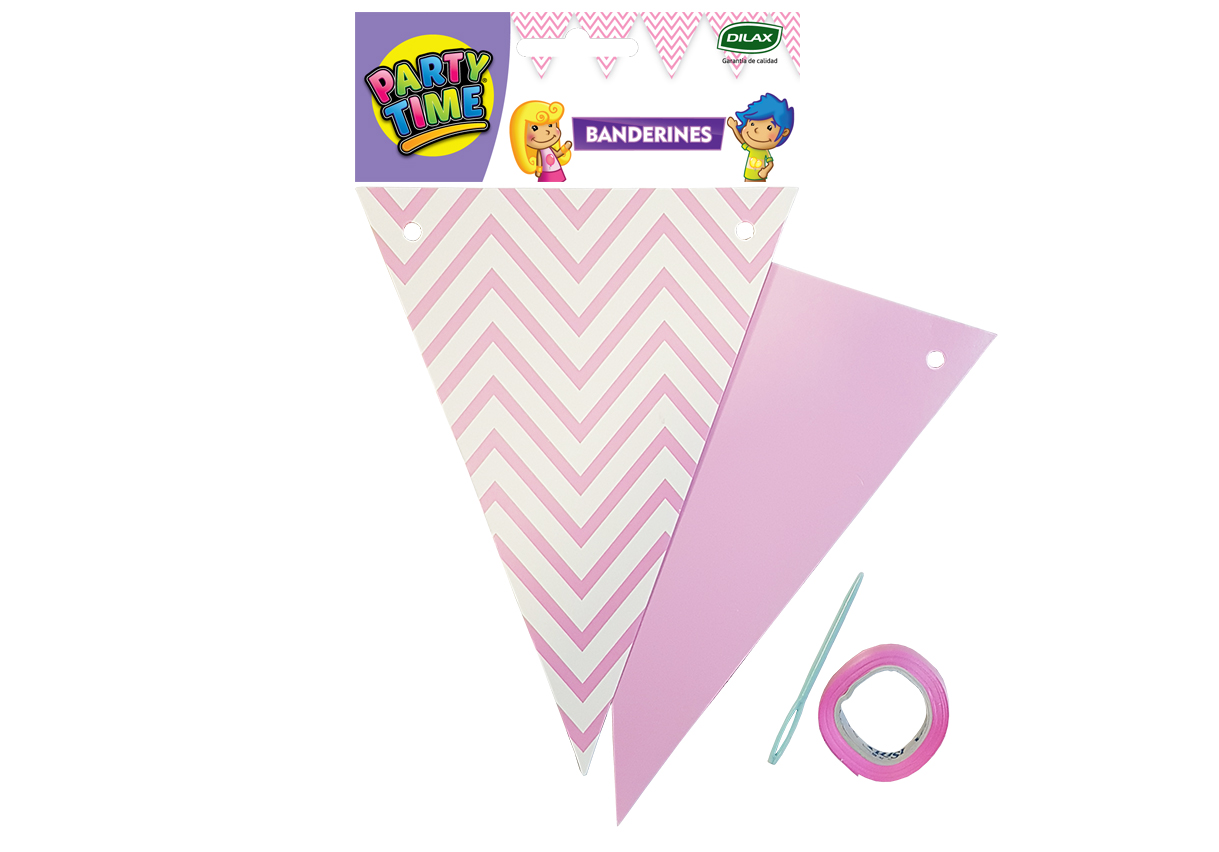 BANDERIN DILAX ZIG ZAG ROSA