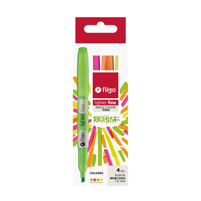 RESALTADOR FILGO X4 FLUO LIGHTER FINE