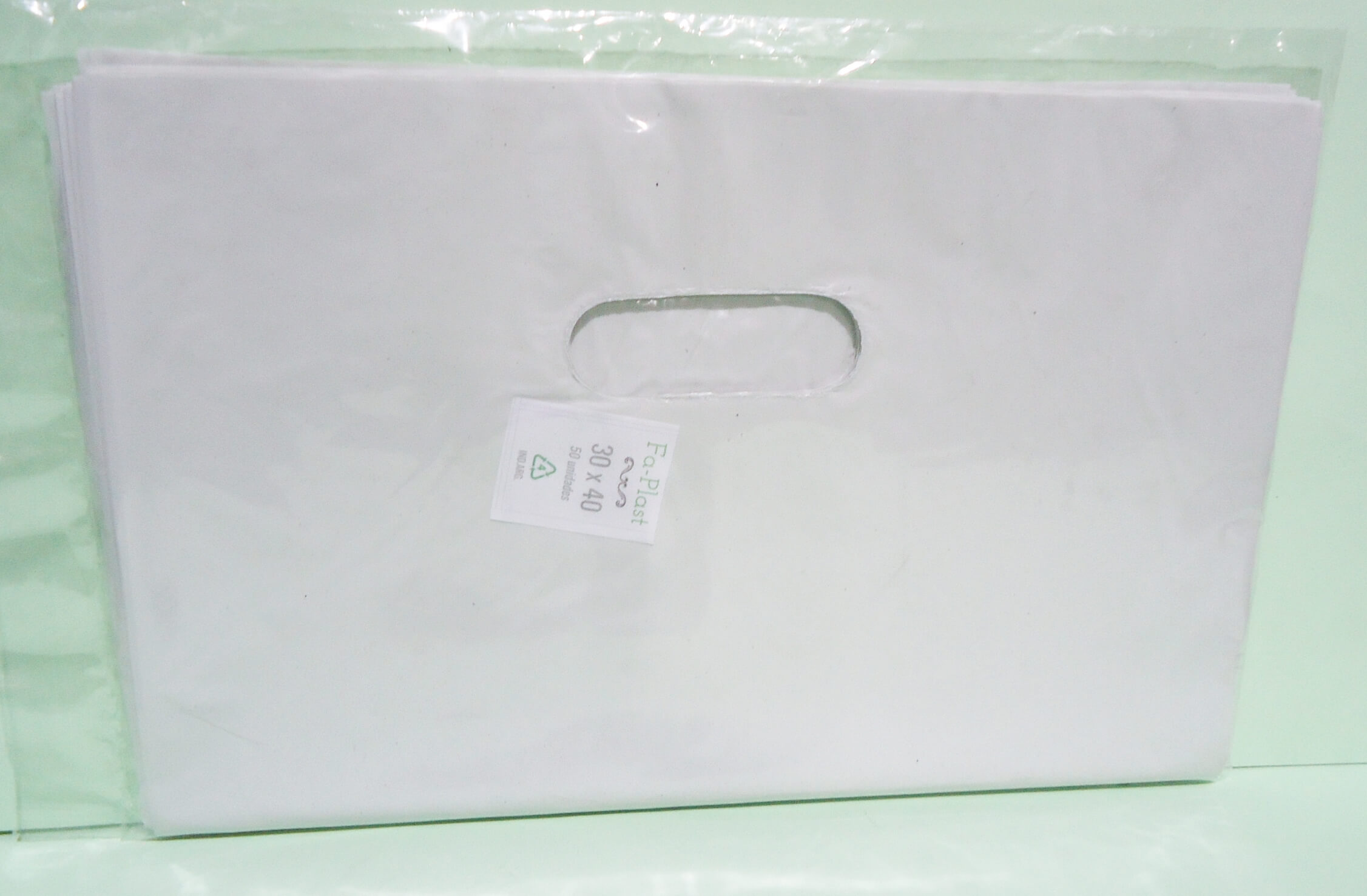 BOLSA RIÑON ECO x50 30x40 BLANCO LISO