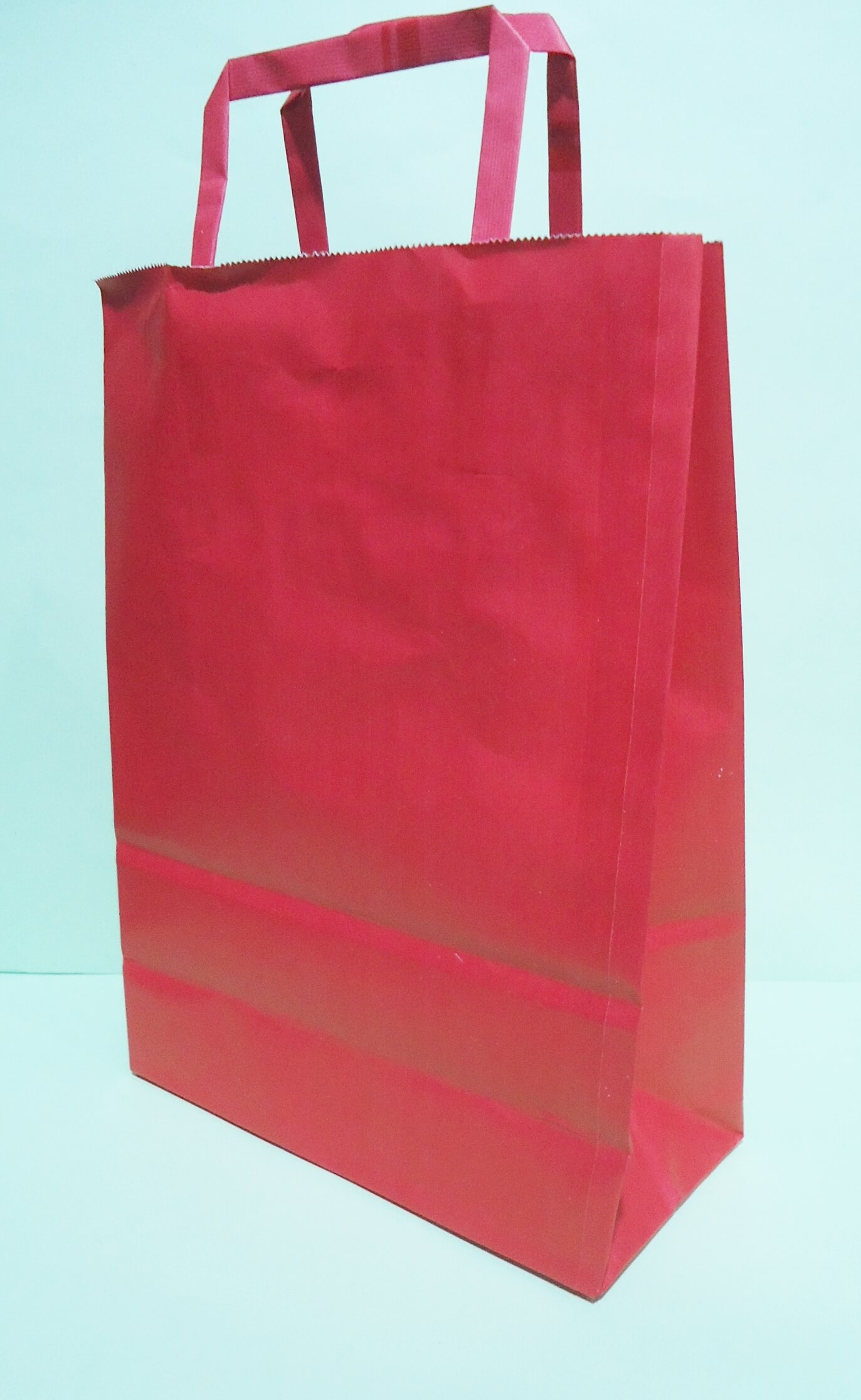 BOLSA C/CORDON 22x30 COLOR ROJO