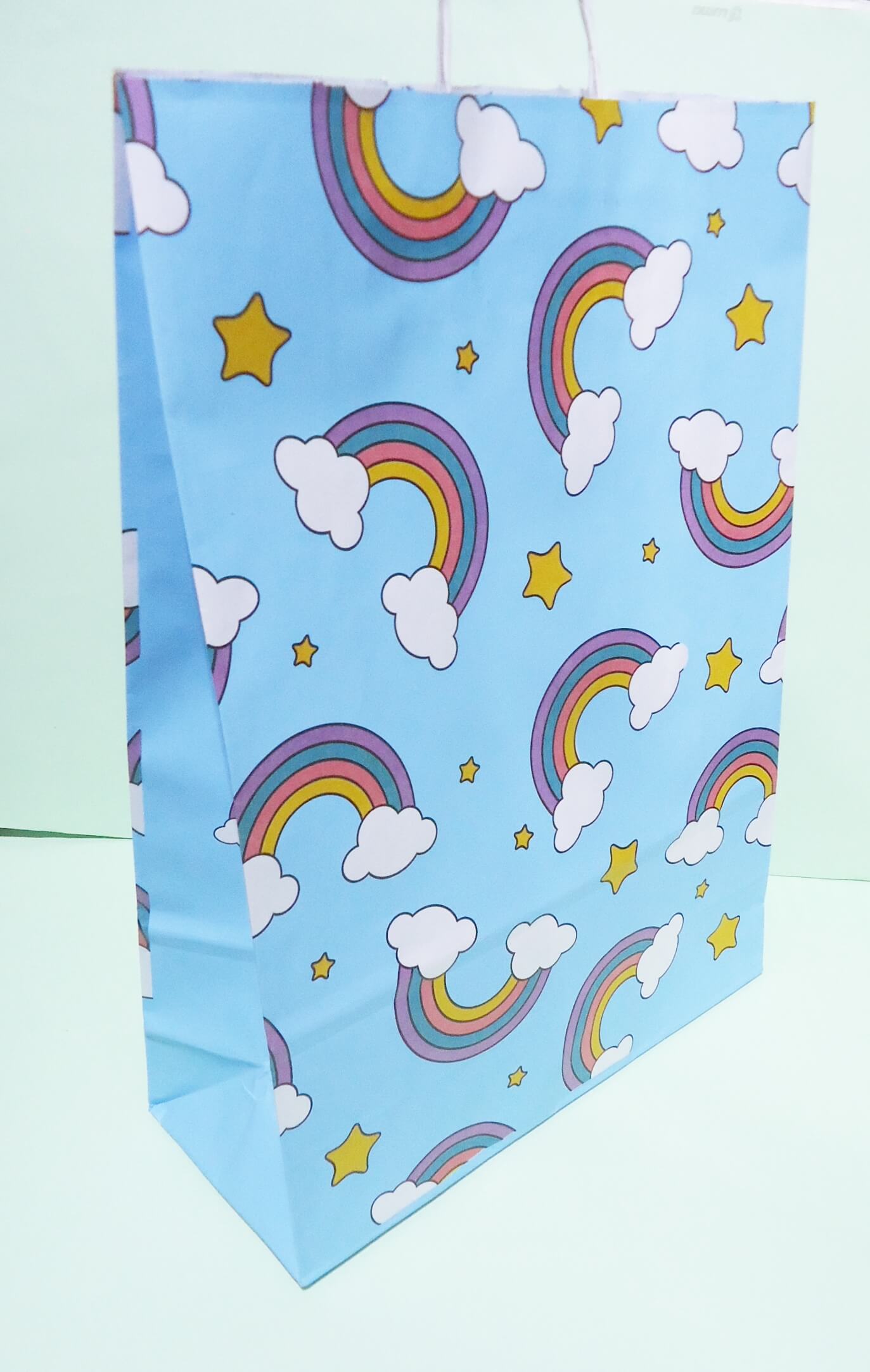 BOLSA C/CORDON 30X41 ARCO IRIS