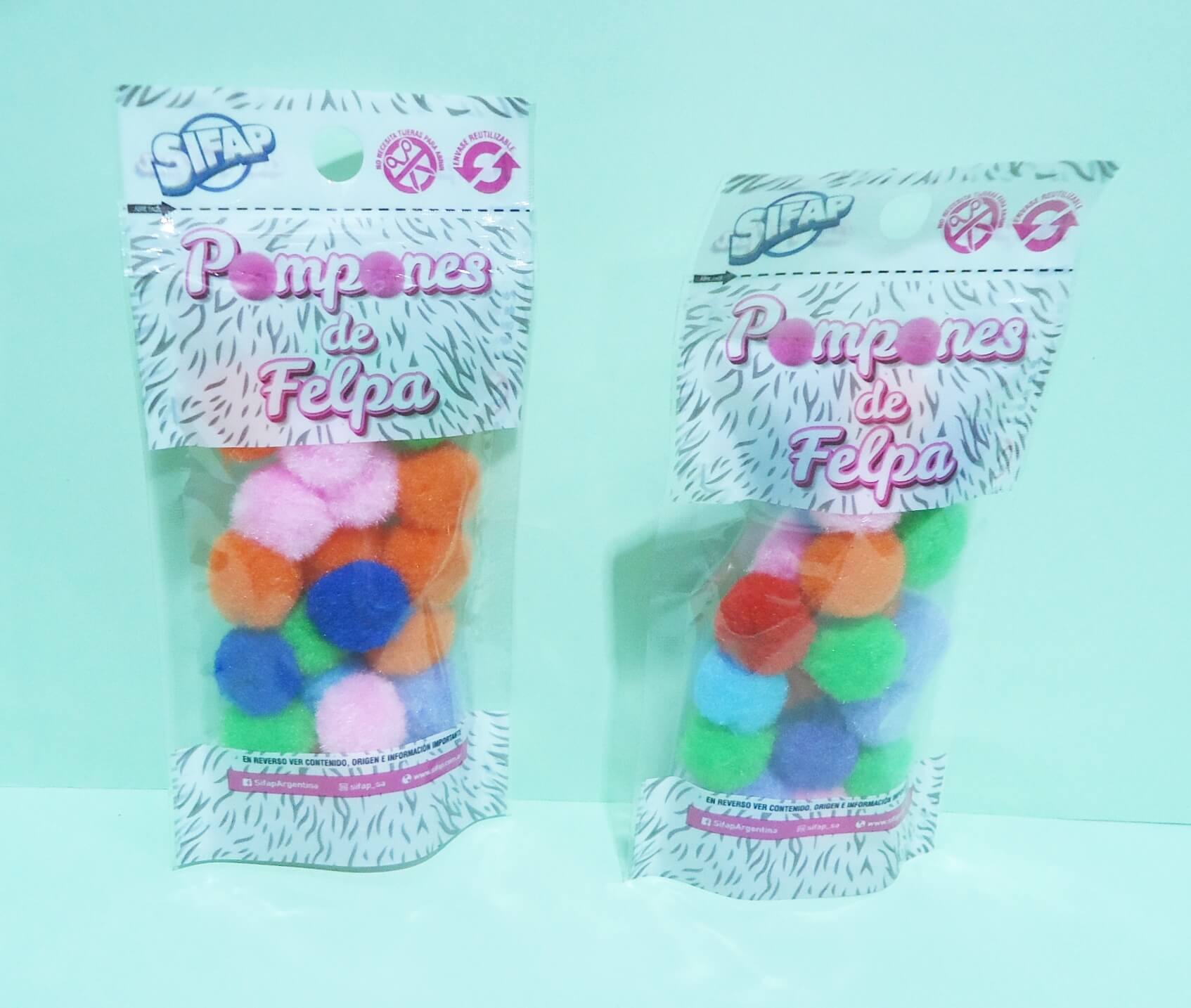 POMPON X25 SIFAP MULTICOLOR 20MM