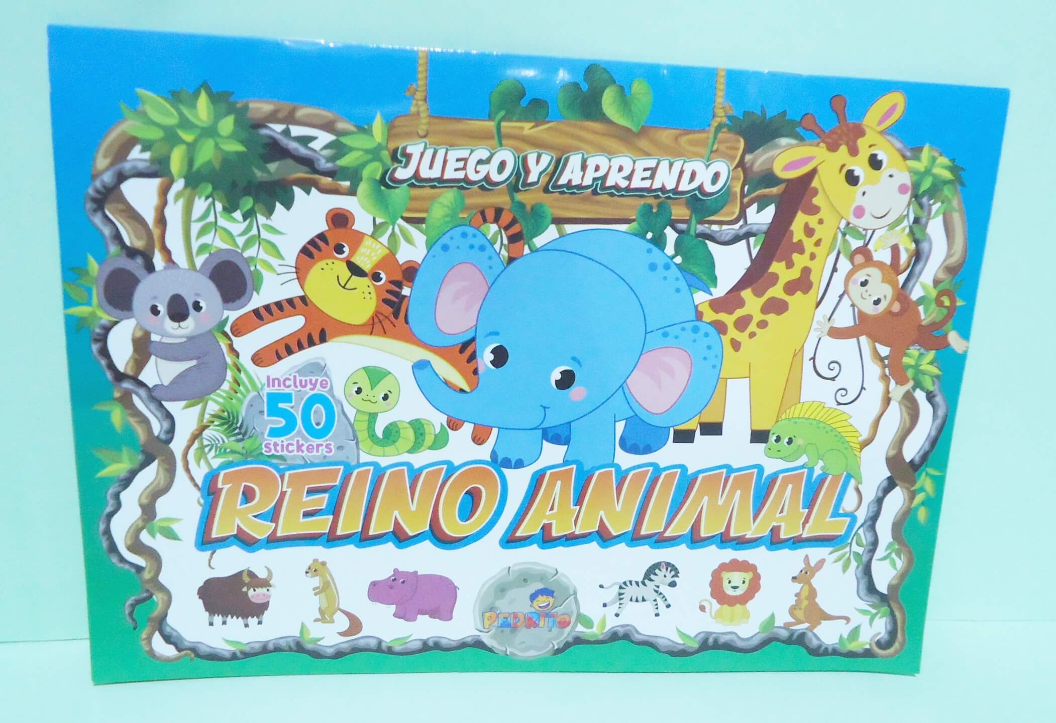 LIBRO DE JUEGO Y APRENDO C/STICKER REINO