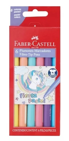 FIBRA FABER CASTELL X 6 PASTEL