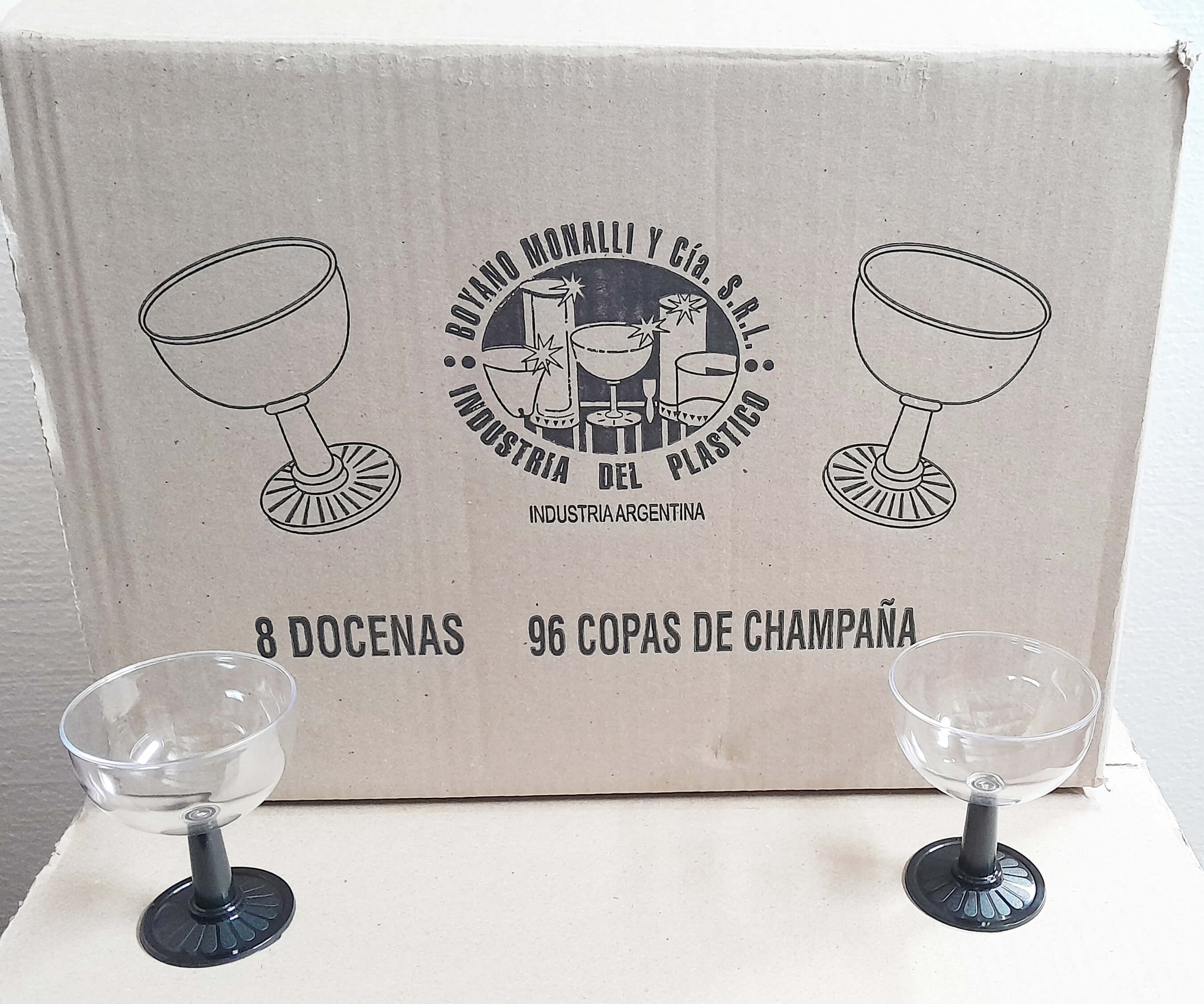 COPA CHAMPAGNE PIE NEGRO x CAJA 96