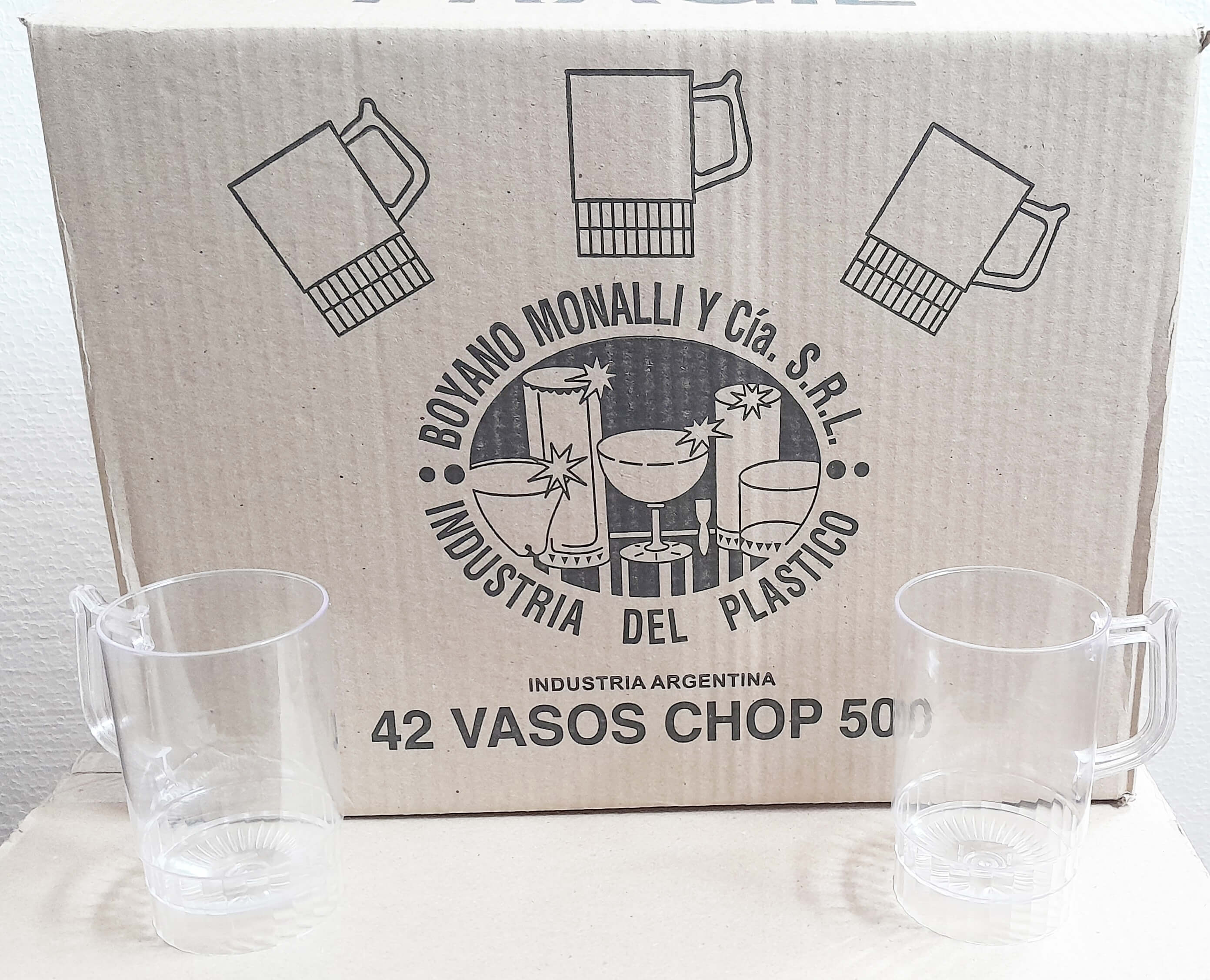 CHOPP ACRILICO 500 C/C CAJA x42