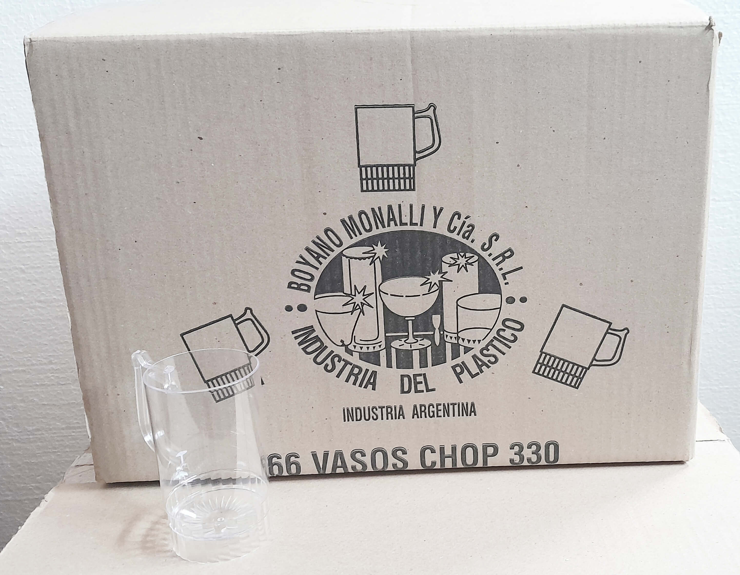 CHOPP ACRILICO 330 C/C CAJA x66