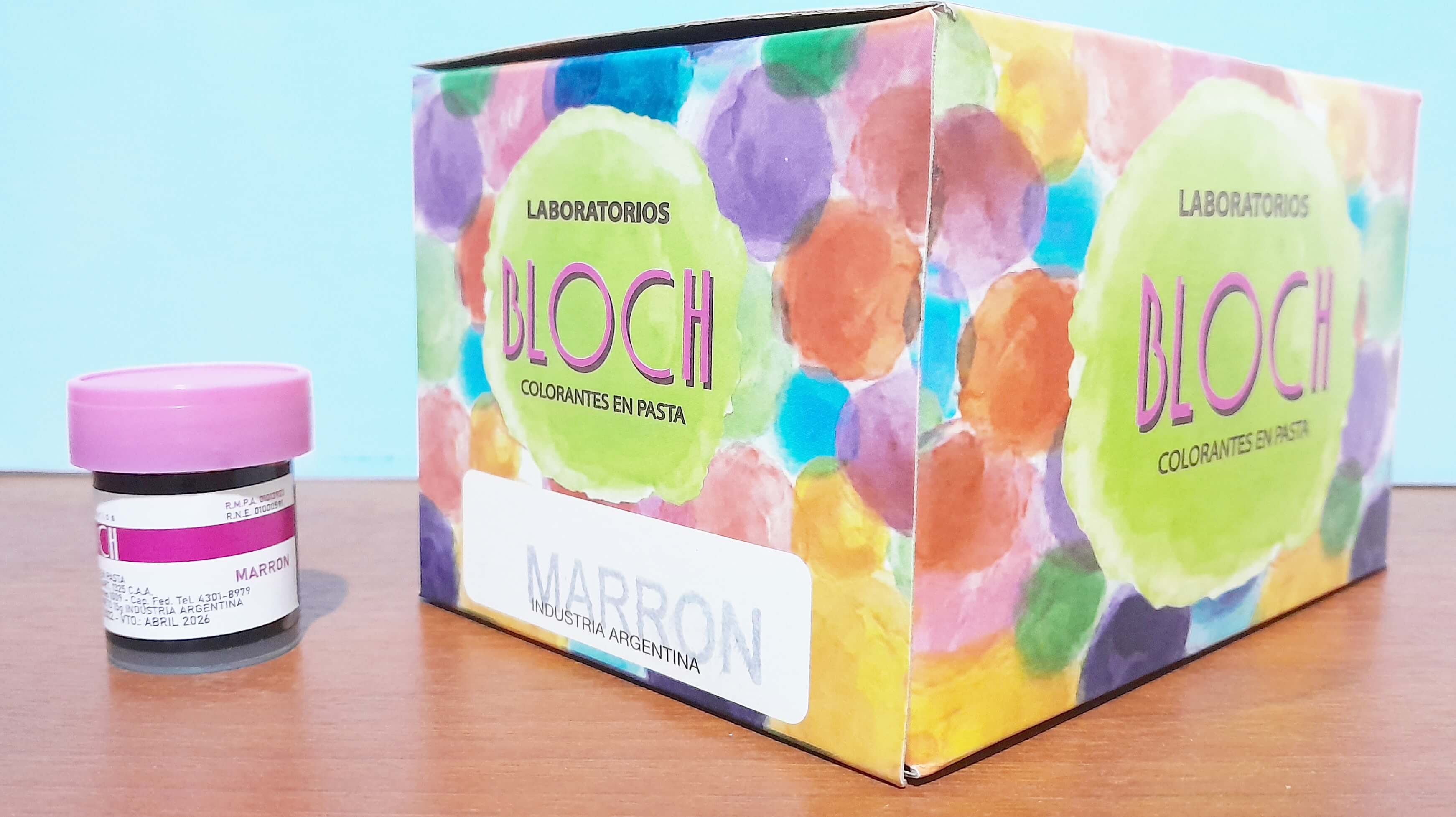 COLORANTE BLOCH MARRON CAJA x24