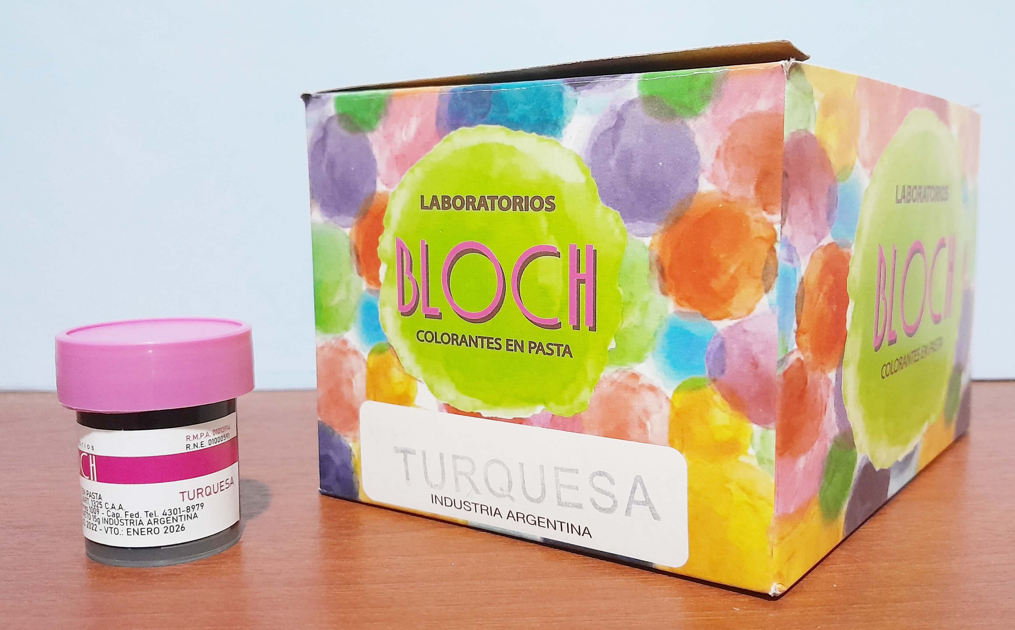 COLORANTE BLOCH TURQUESA CAJA x24