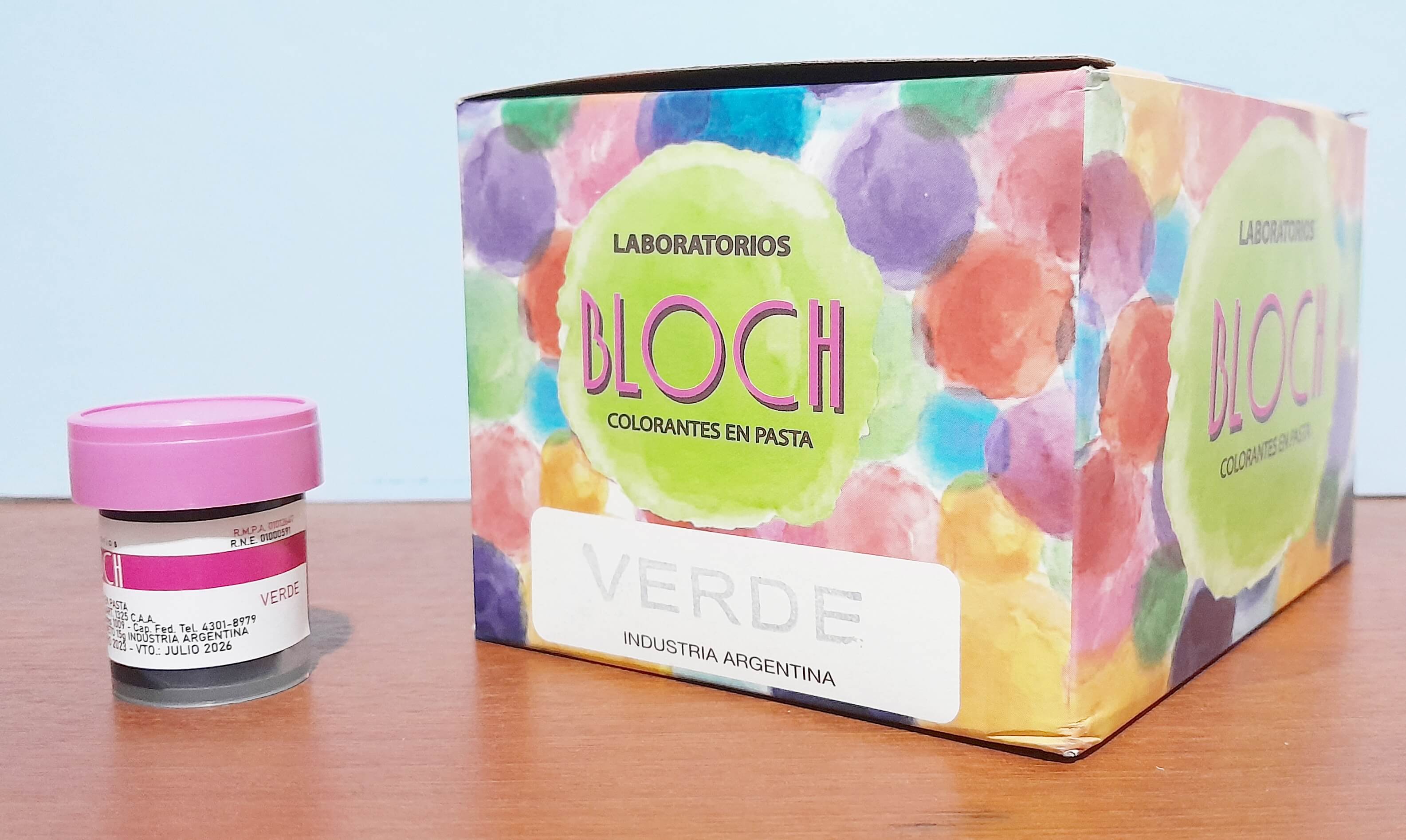 COLORANTE BLOCH VERDE CAJA x24