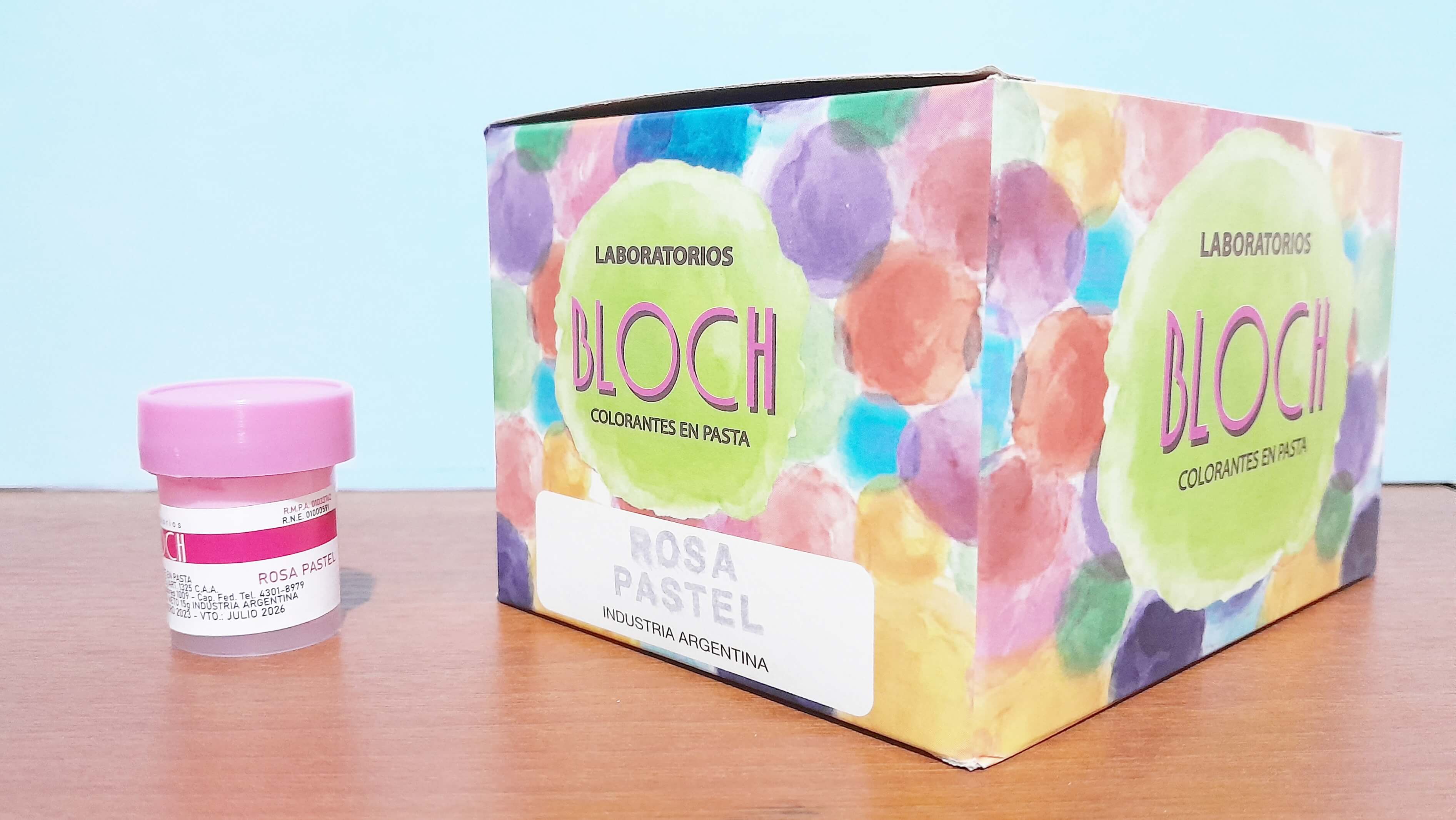 COLORANTE BLOCH PASTEL ROSA CAJA x24