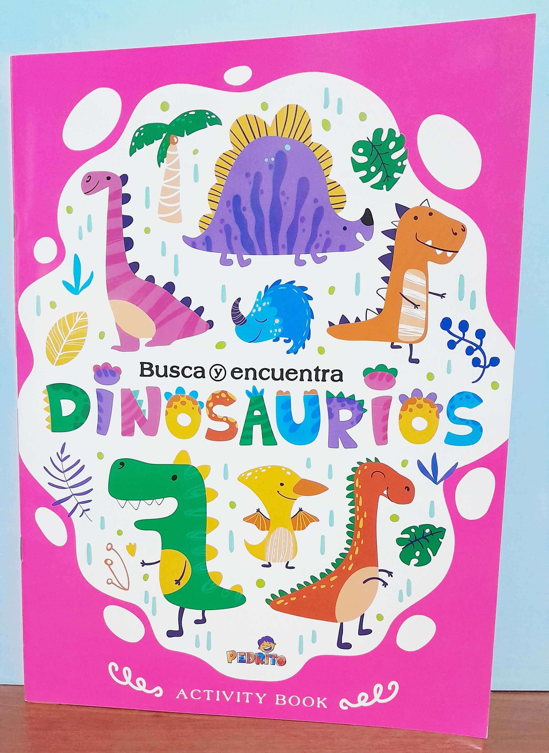 LIBRO DE JUEGO Y APRENDO DINOSAURIO