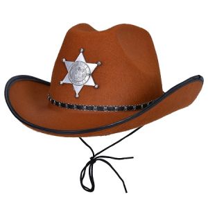 SOMBRERO COWBOY SHERIFF MARRON gz21131