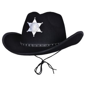 SOMBRERO COWBOY SHERIFF NEGRO Gz21131