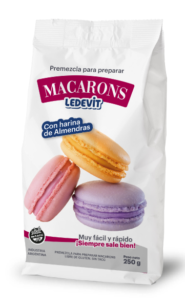 PREMEZCLA LEDEVIT MACARRON X250GR