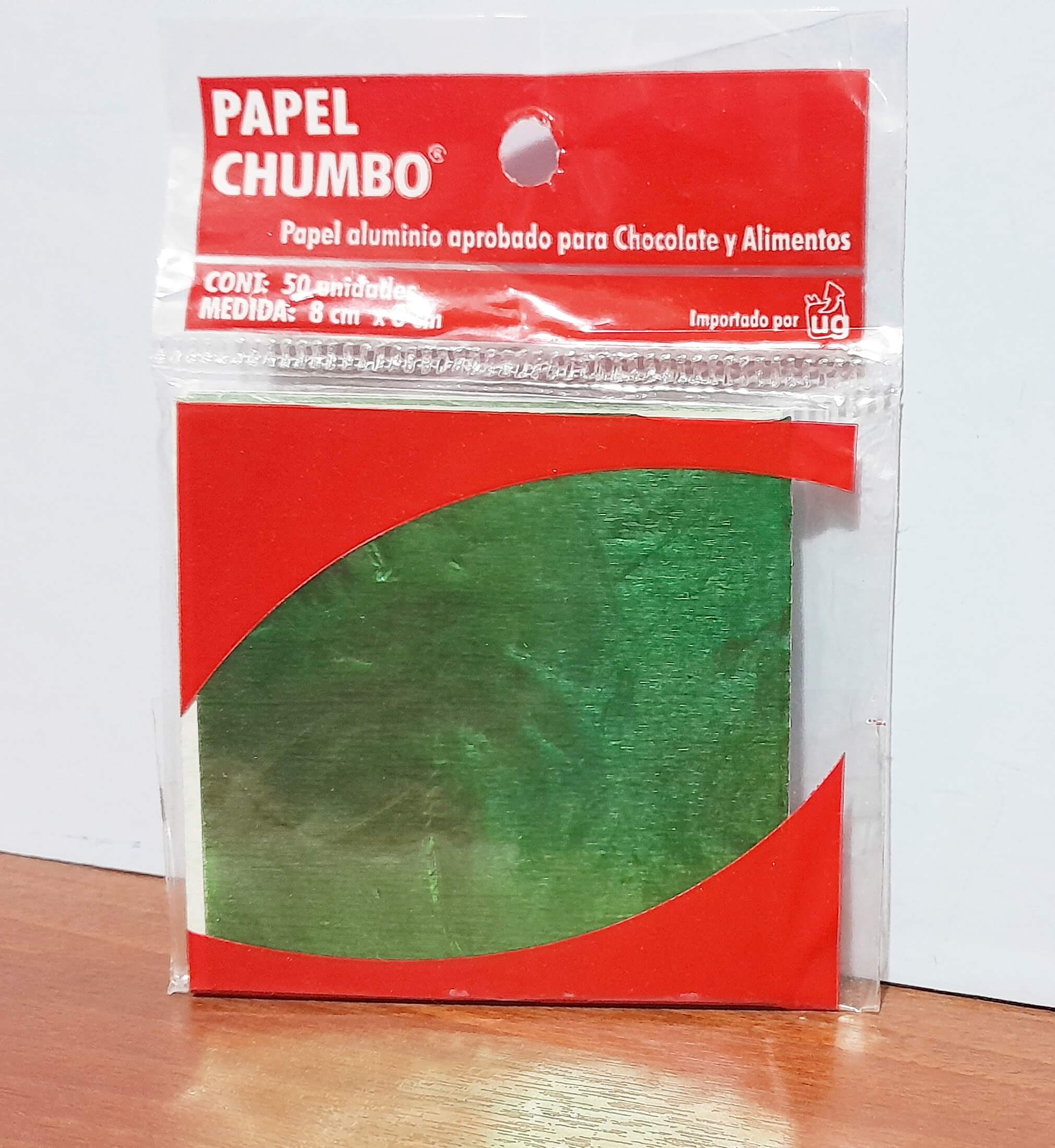 PAPEL BOMBONES LISO MET VERDE O x50u