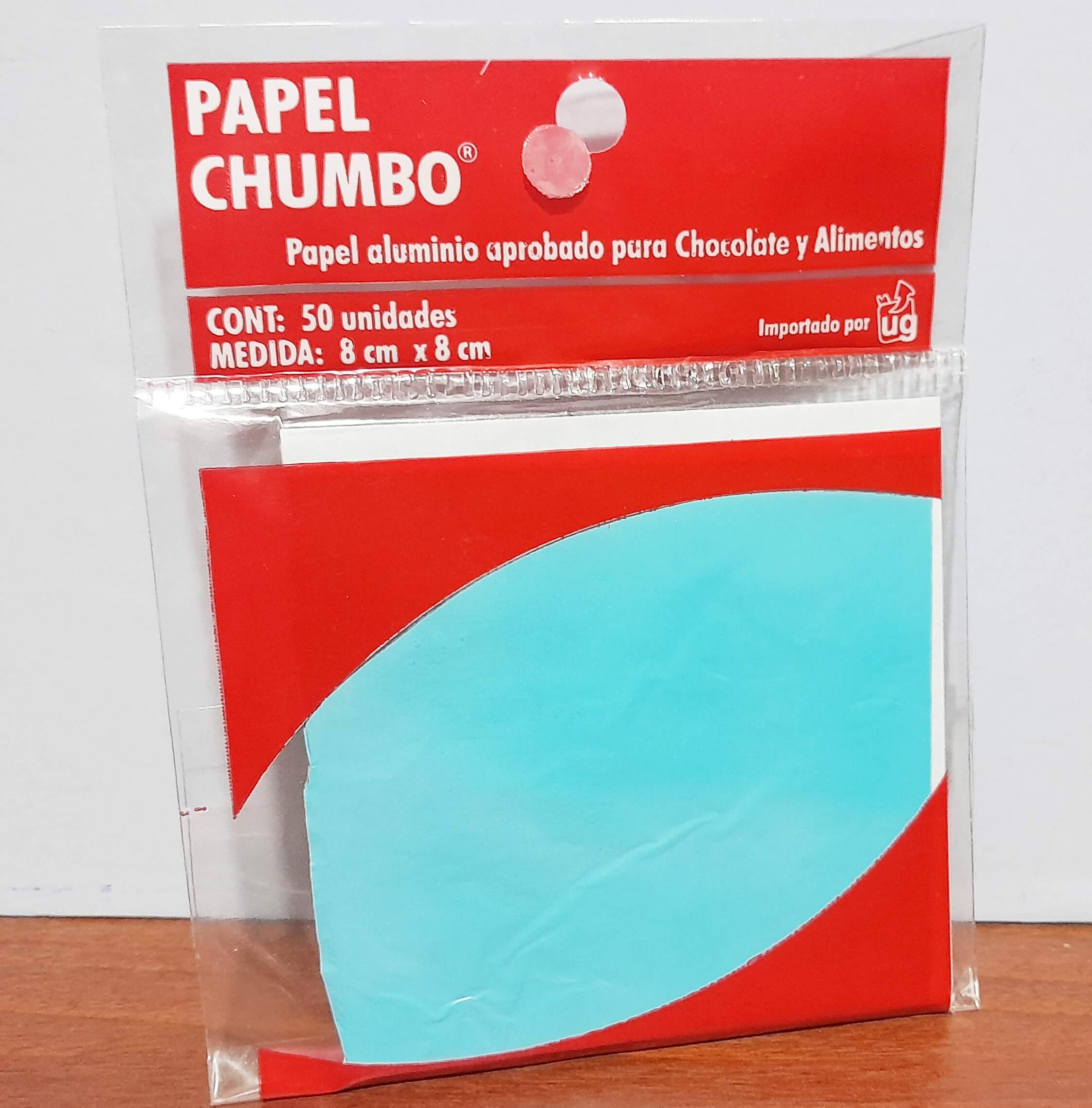 PAPEL BOMBONES LISO CELESTE x50u