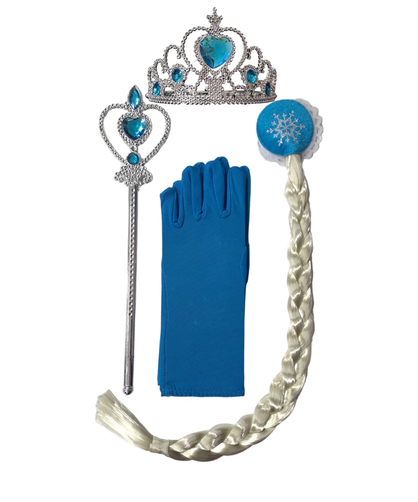 SET FROZEN (TRENZA--VARITA-CORONA+GUANT)