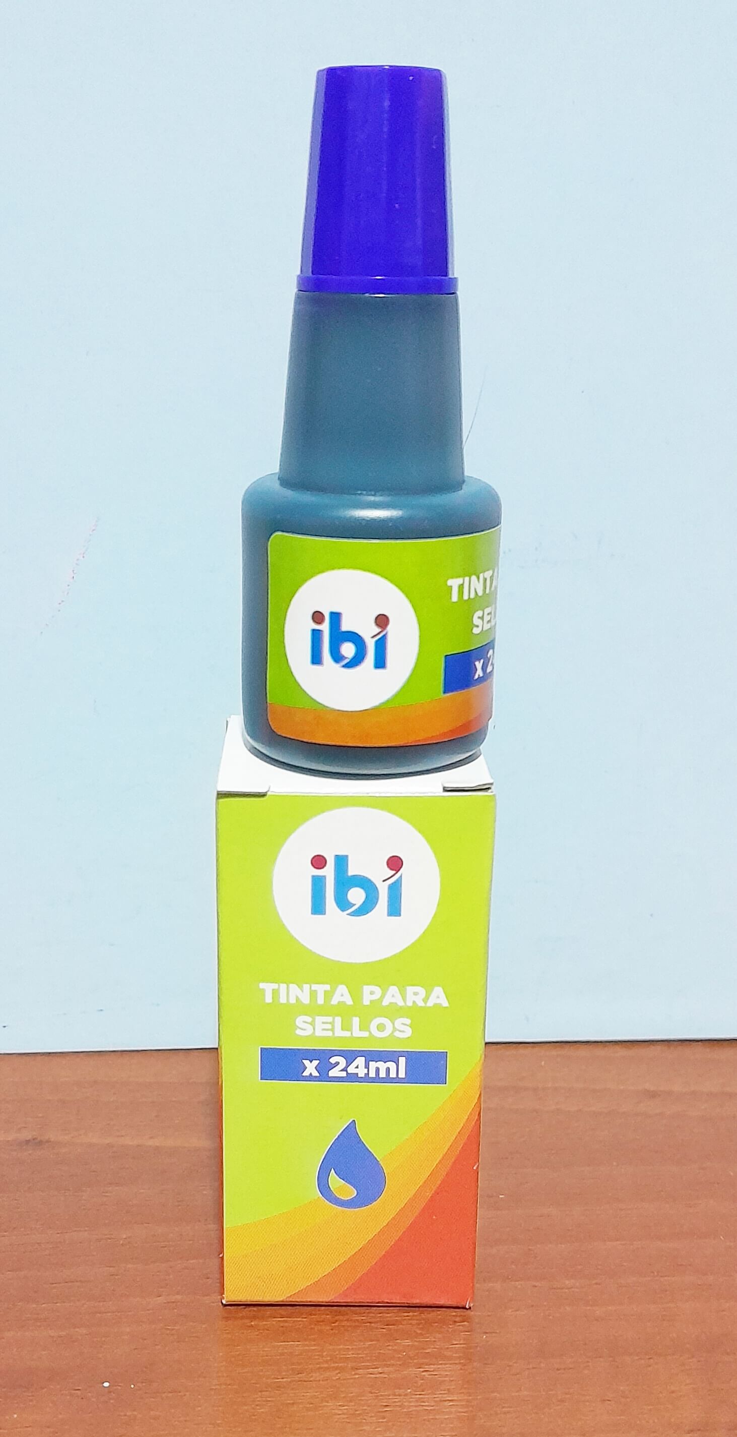 TINTA PARA SELLOS IBI AZUL X24ML