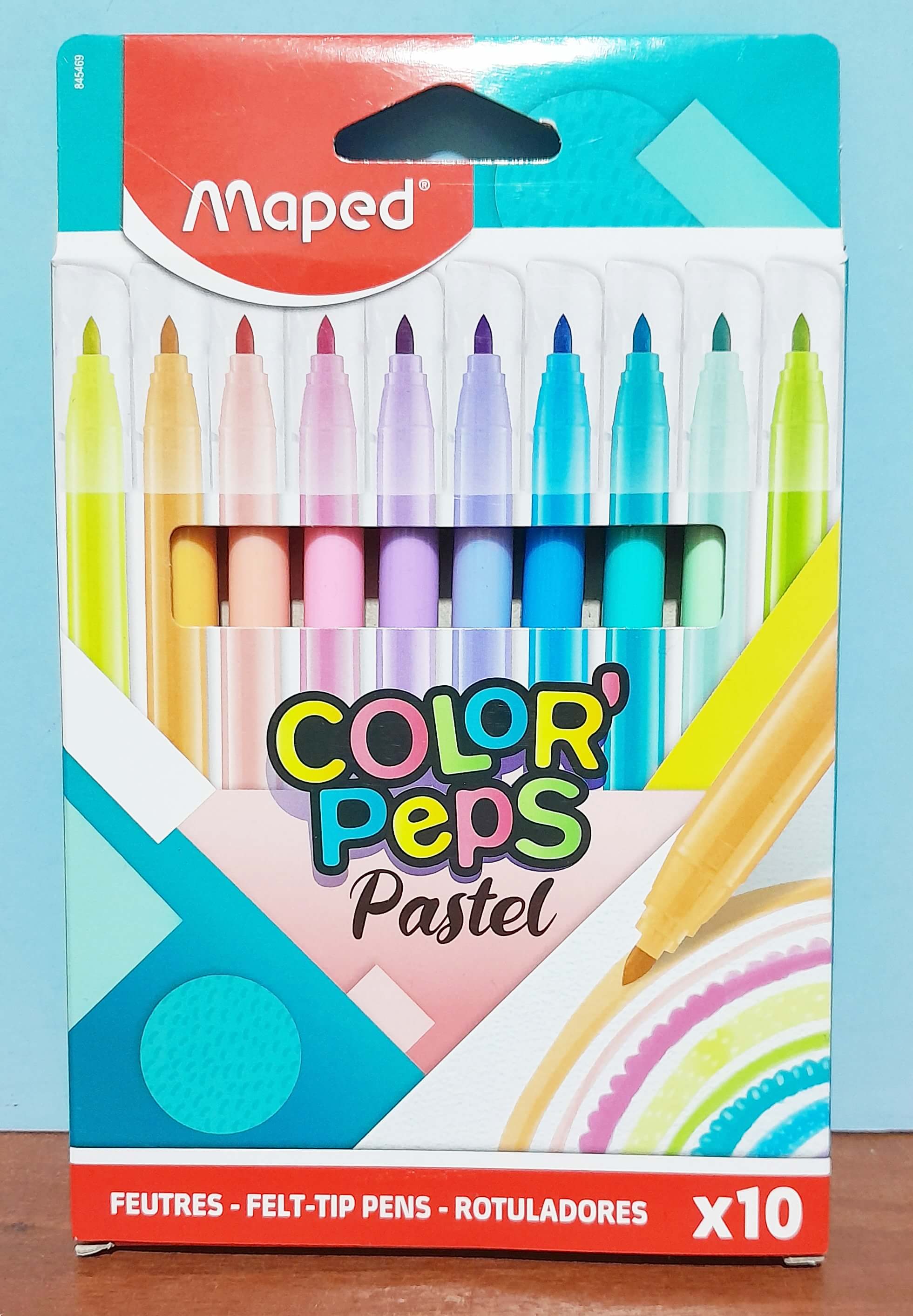 FIBRA MAPED COLOR PEPS PASTEL X10