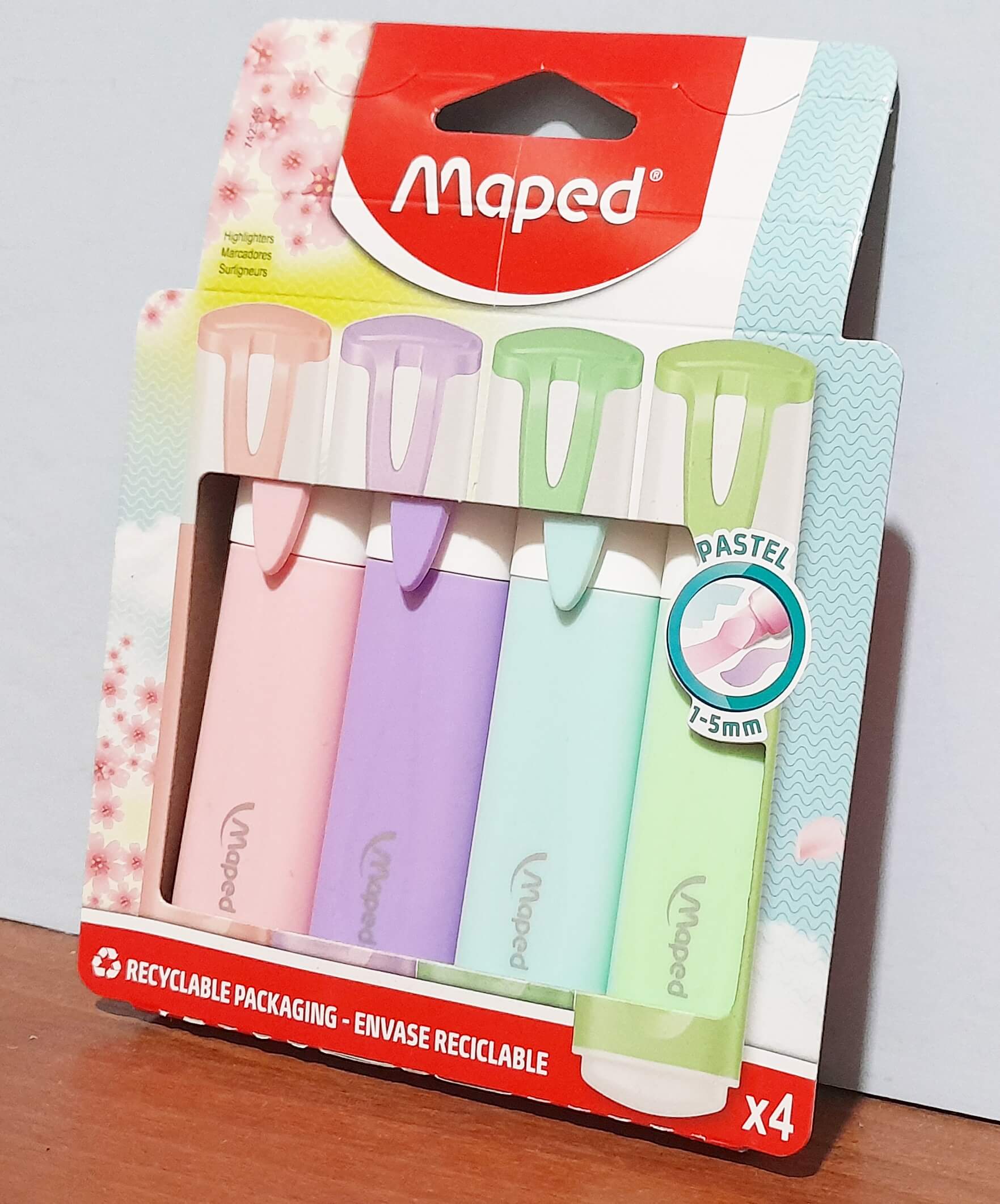 RESALTADOR MAPED PASTEL X4