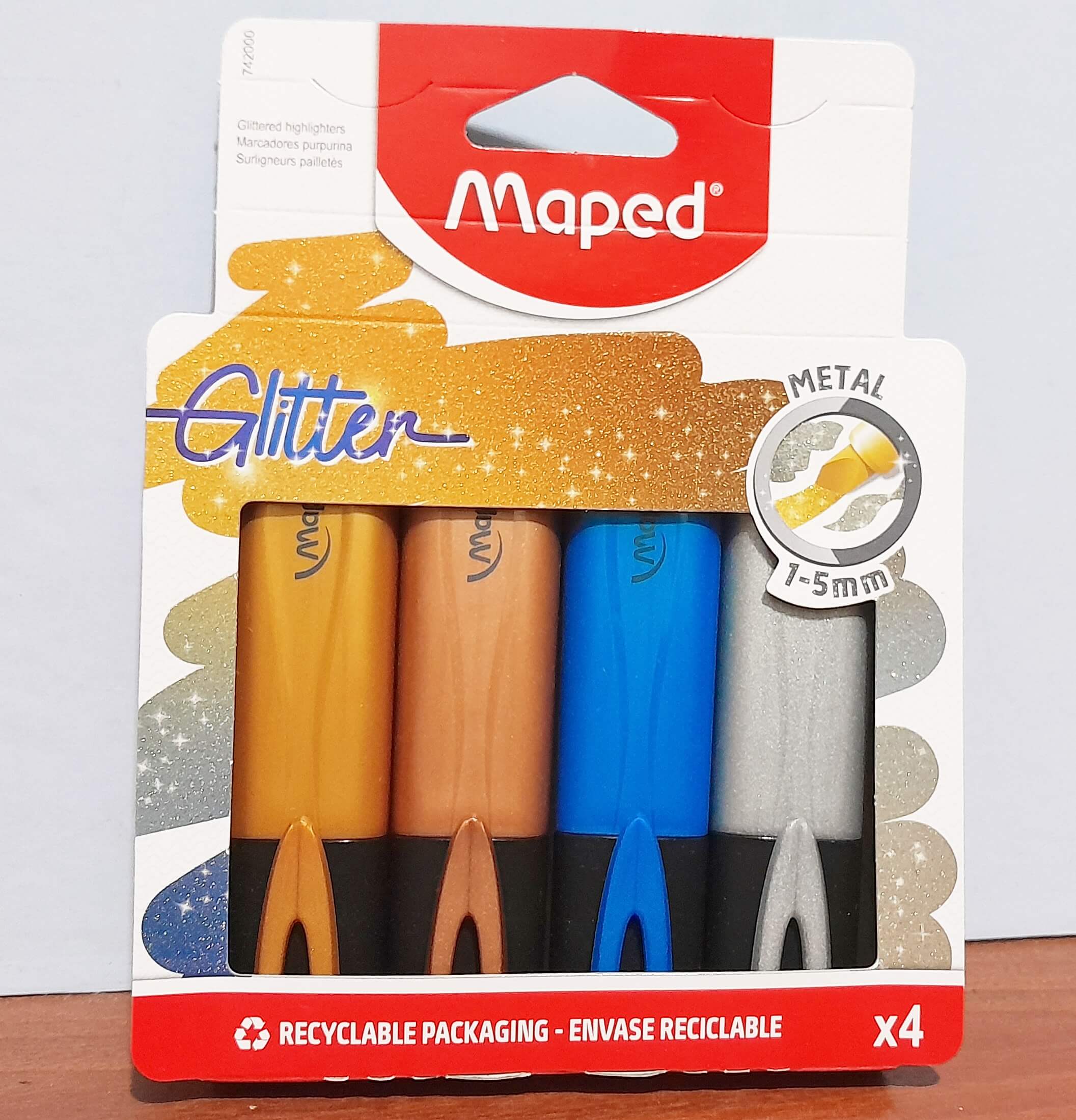 RESALTADOR MAPED METAL GLITTER X4